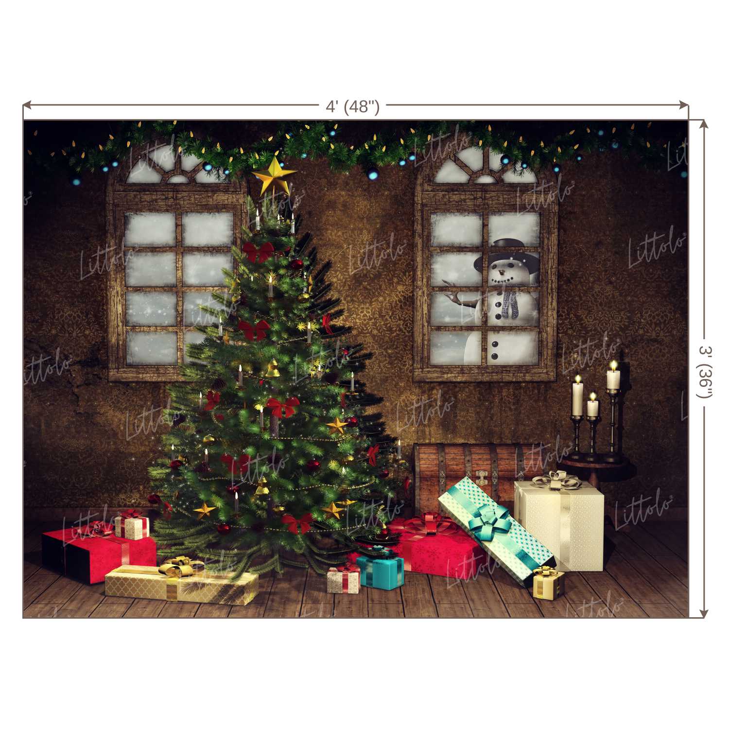 LB0300 Christmas Theme Backdrop