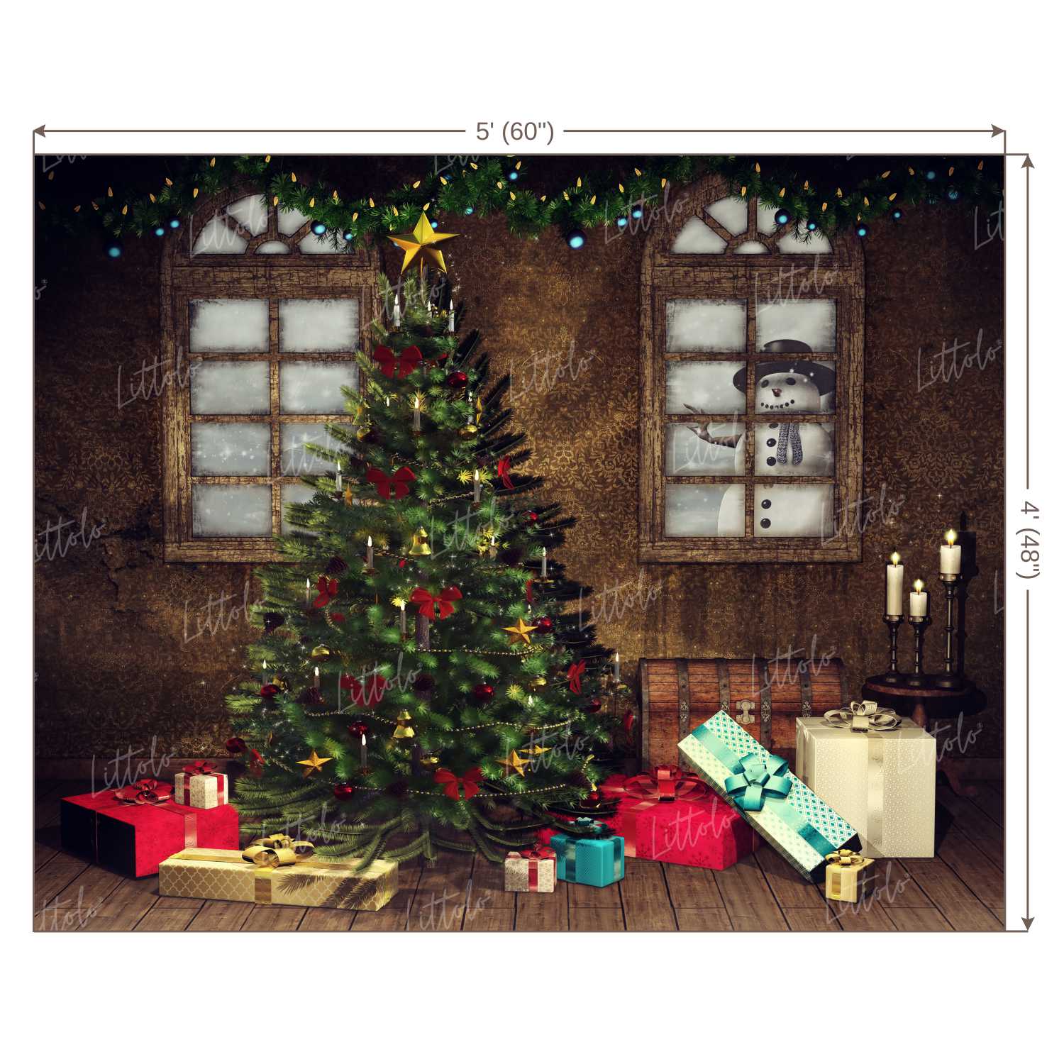 LB0300 Christmas Theme Backdrop