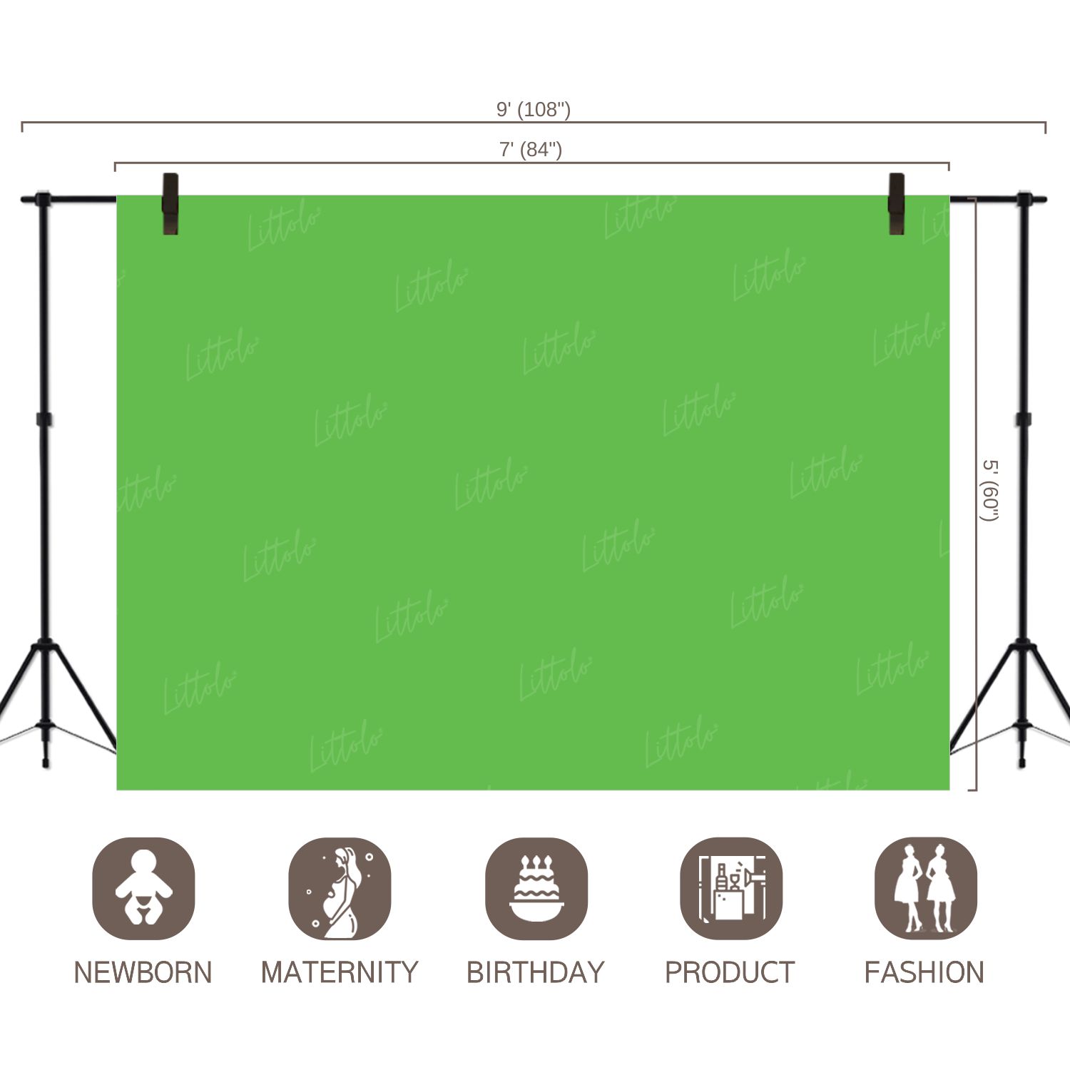 LB0305 Willow Solid Cold Backdrop