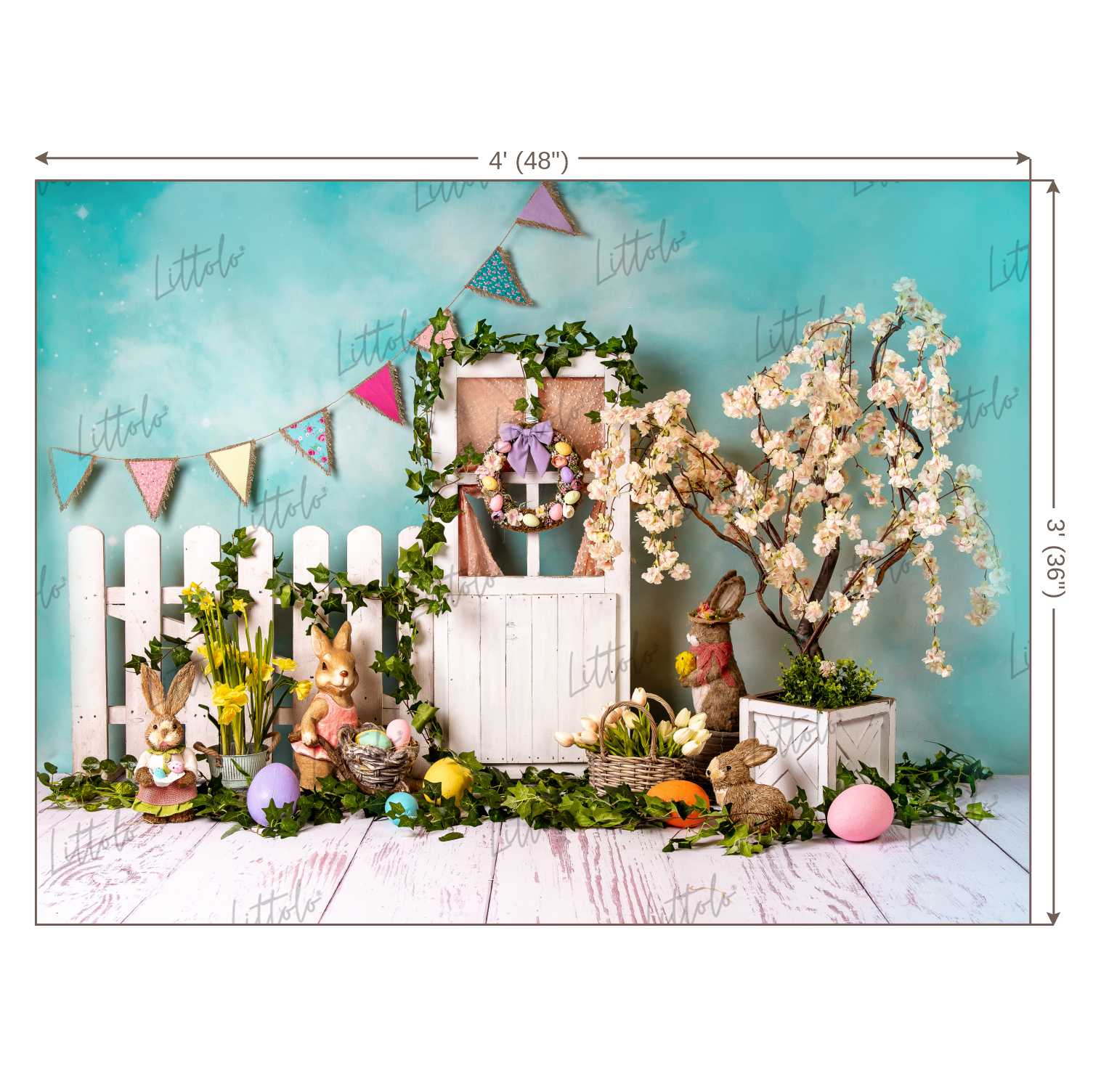 LB0344 Easter Backdrop