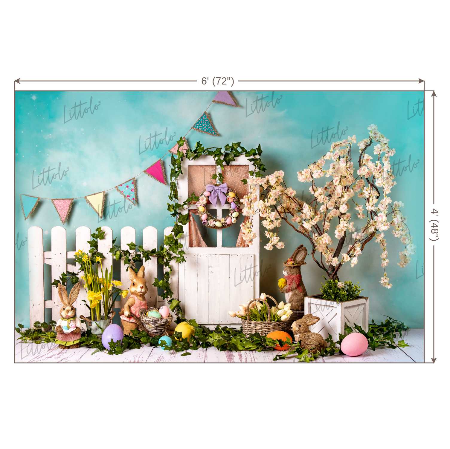 LB0344 Easter Backdrop