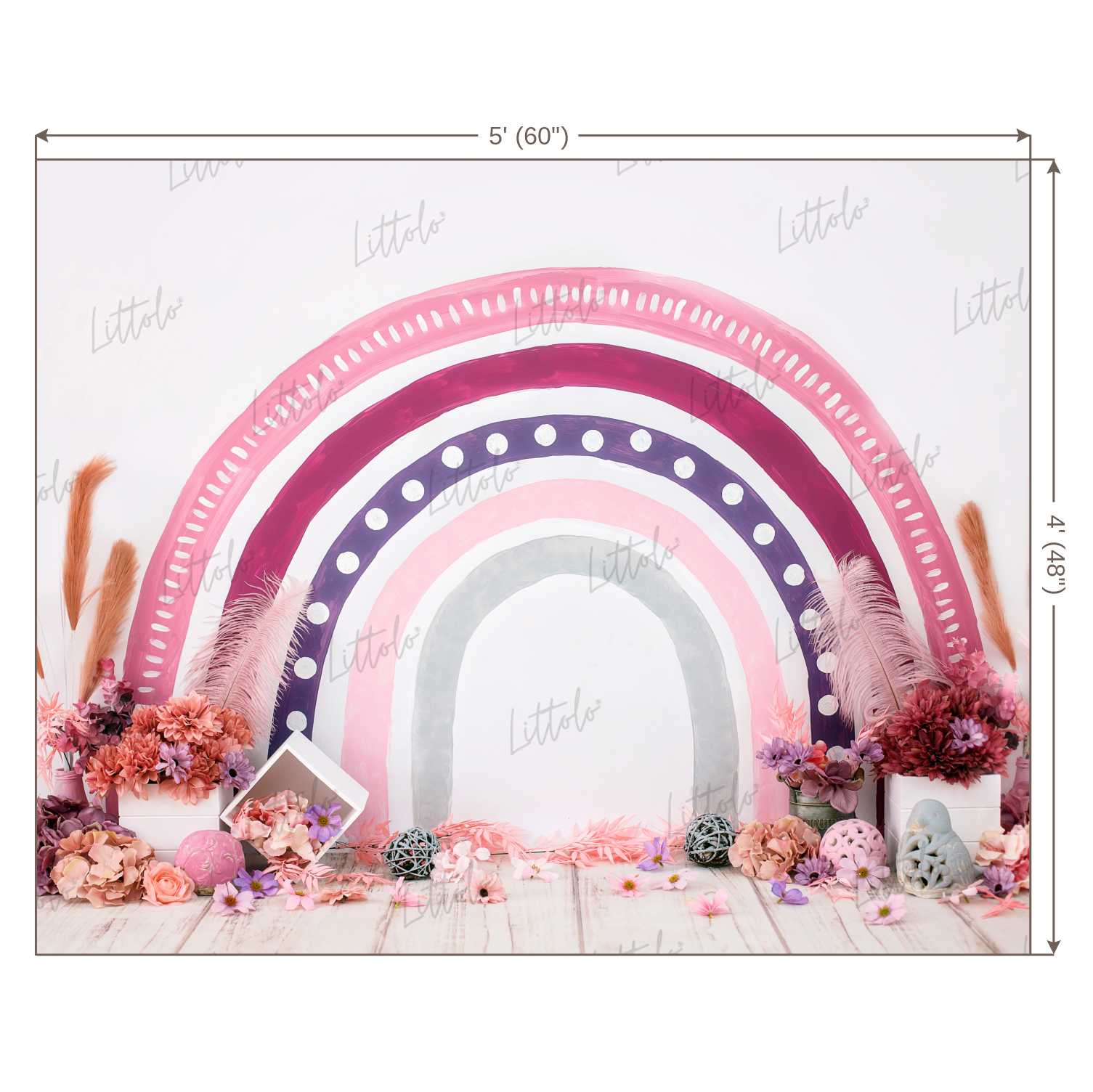 LB0349 Rainbow Theme Backdrop