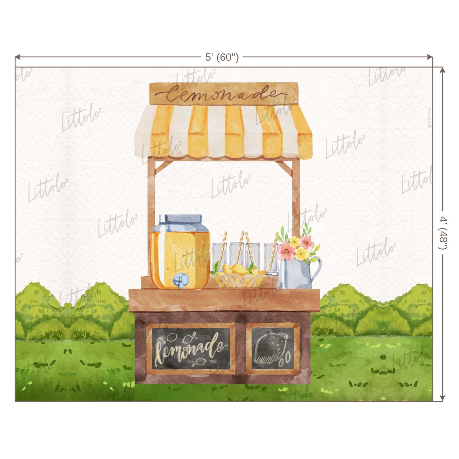 LB0376 Lemonade Store Backdrop