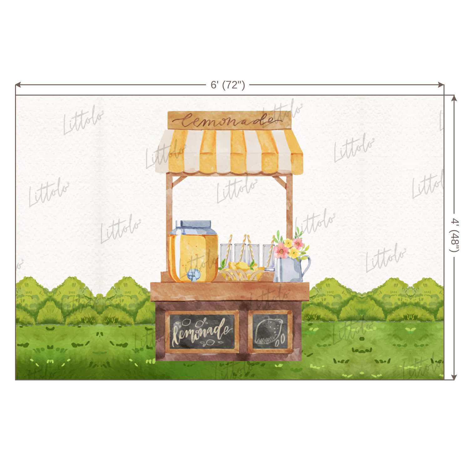 LB0376 Lemonade Store Backdrop