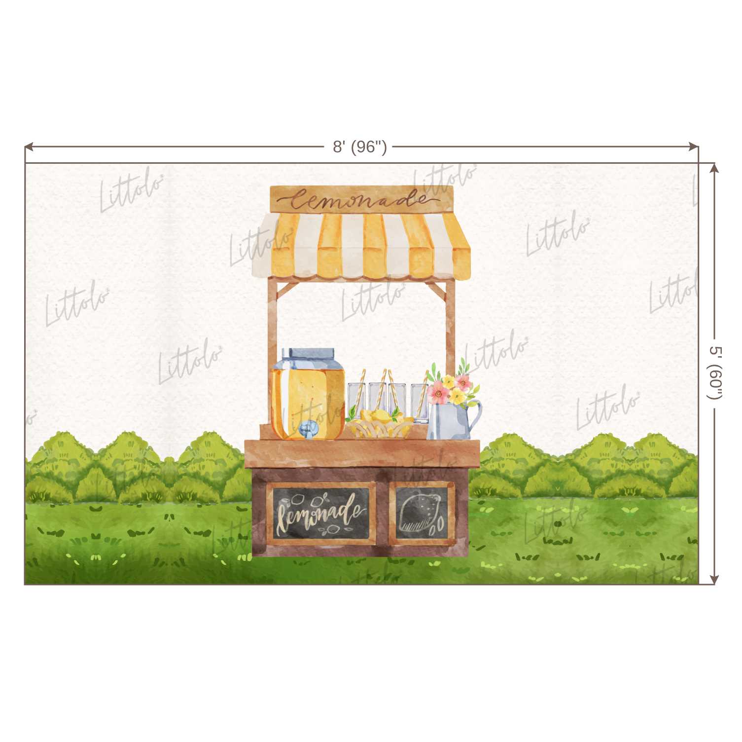 LB0376 Lemonade Store Backdrop