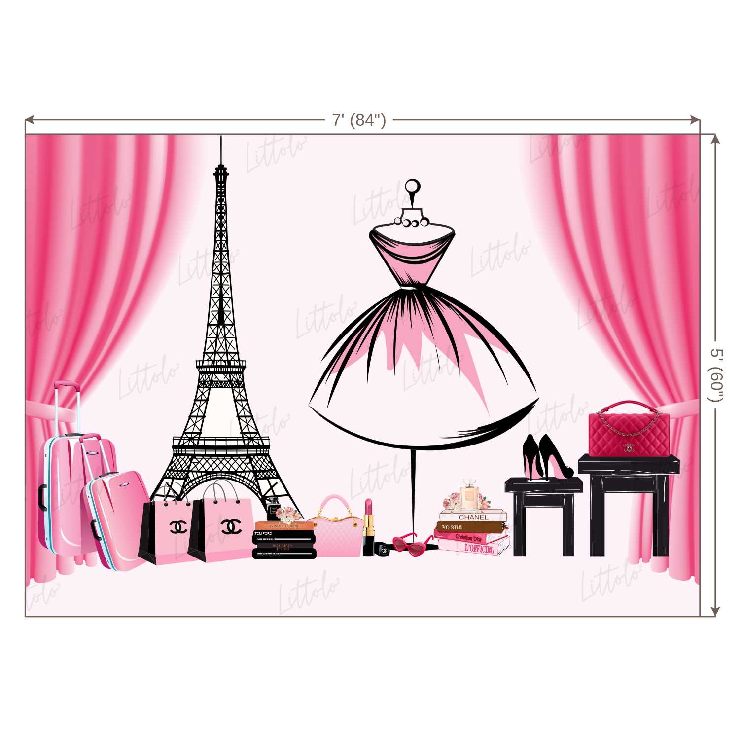 LB0379 Fashion Fiesta Backdrop