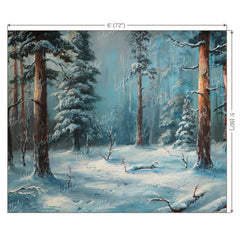 LB0390 Winter Forest Theme Backdrop