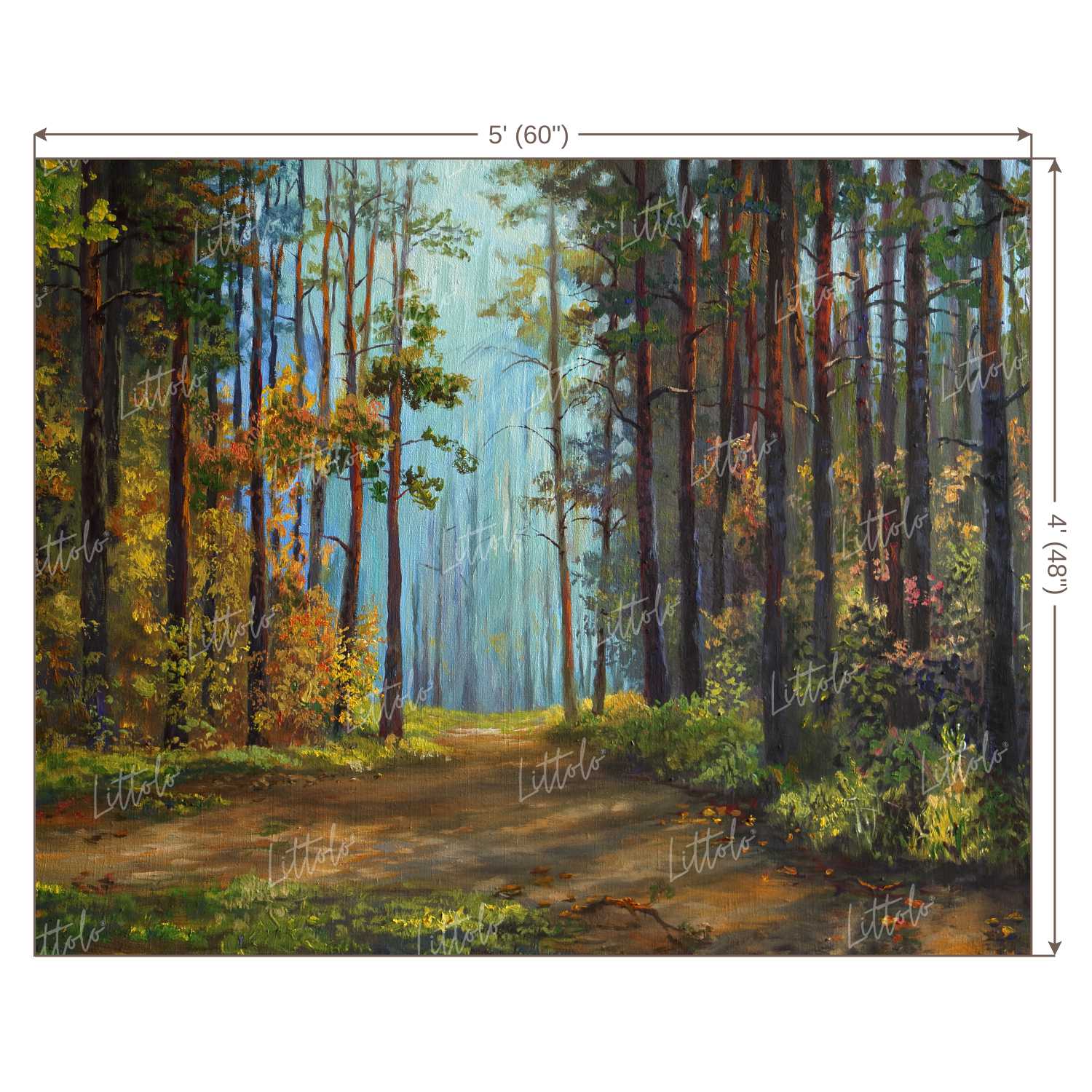 LB0391 Forest Path Theme Backdrop