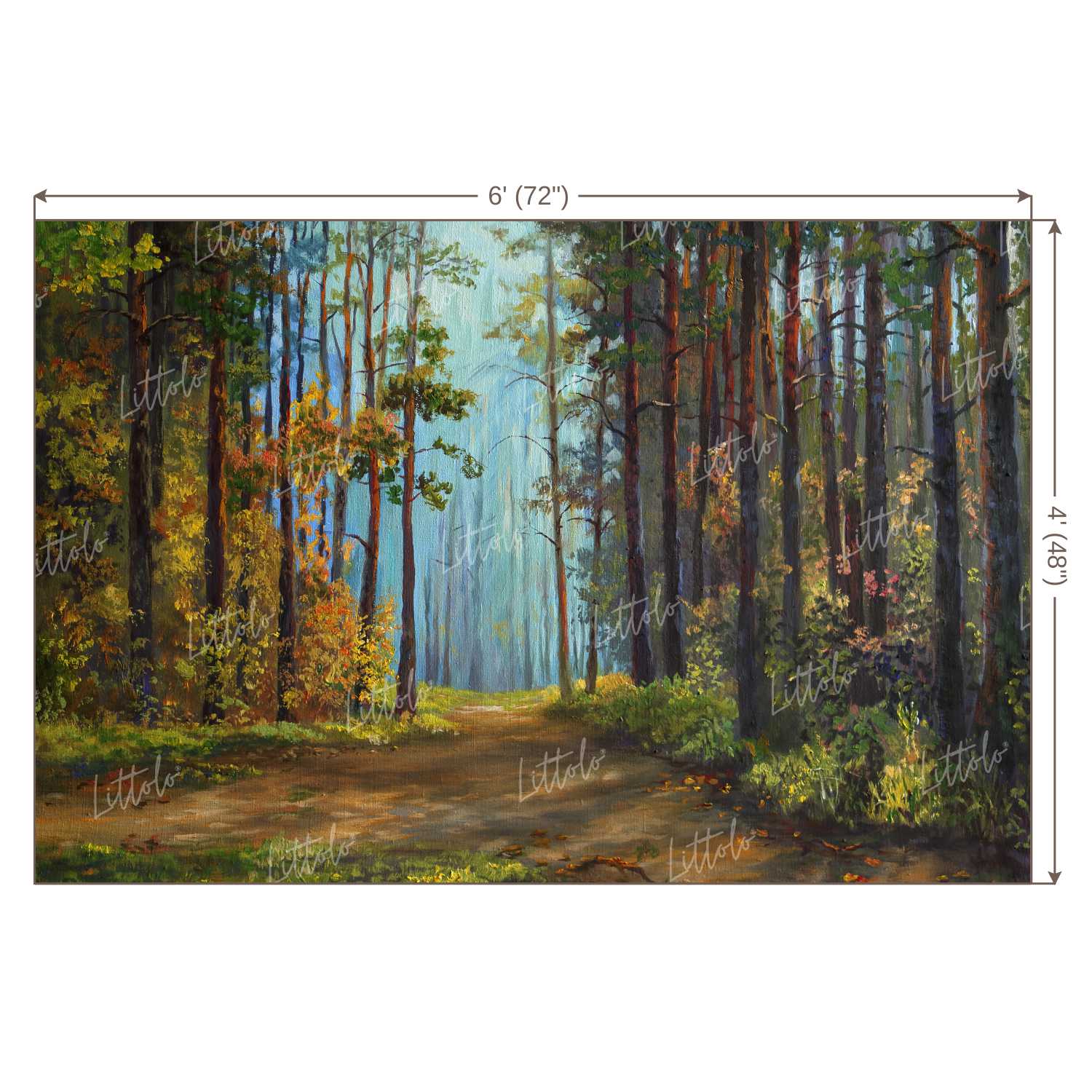 LB0391 Forest Path Theme Backdrop