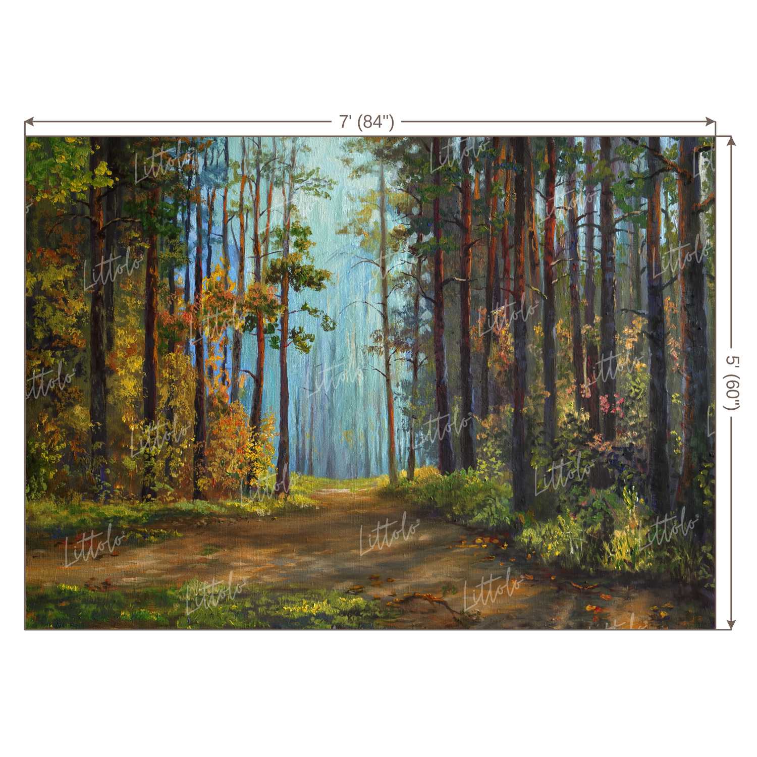 LB0391 Forest Path Theme Backdrop