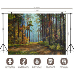 LB0391 Forest Path Theme Backdrop