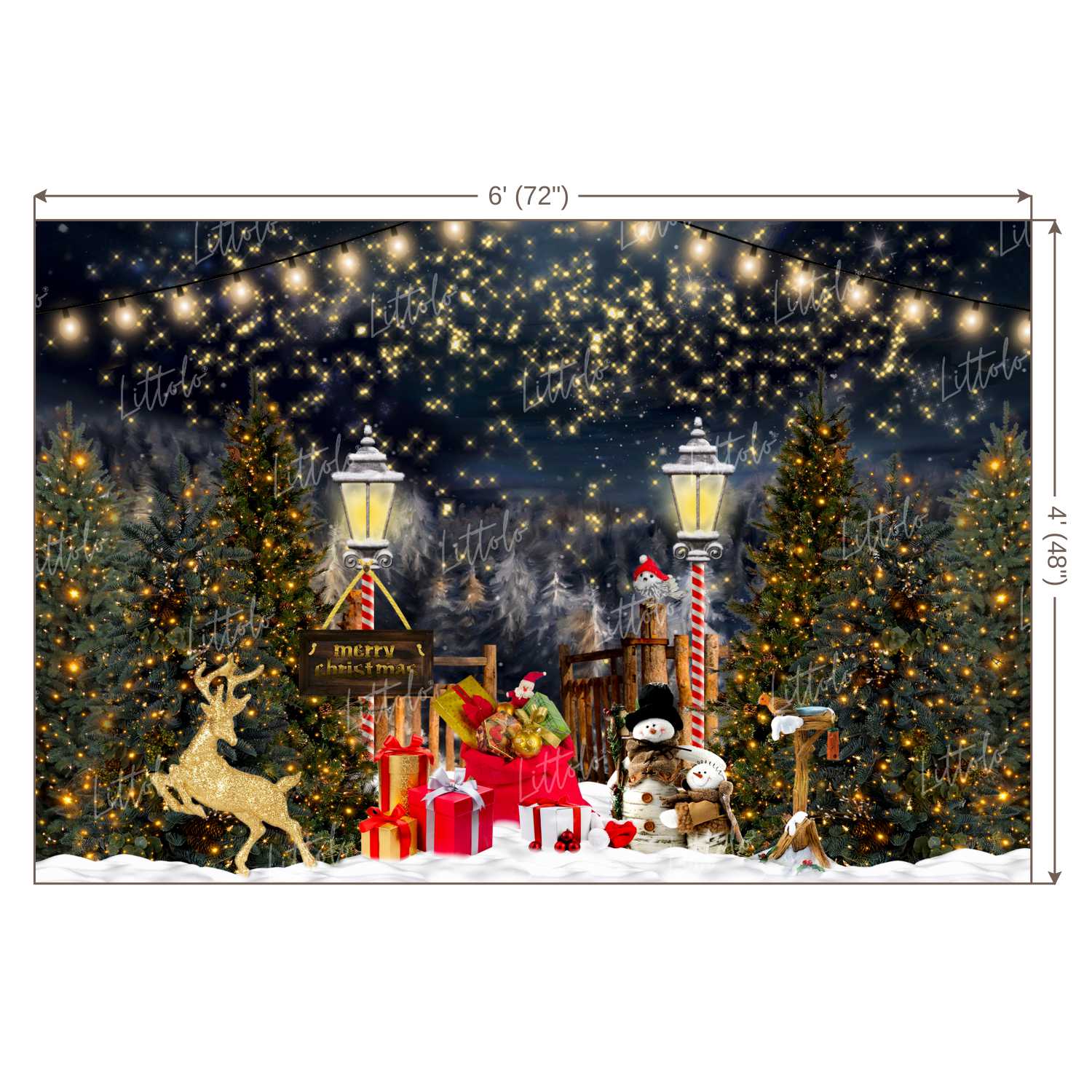 LB0392 Christmas Theme Backdrop