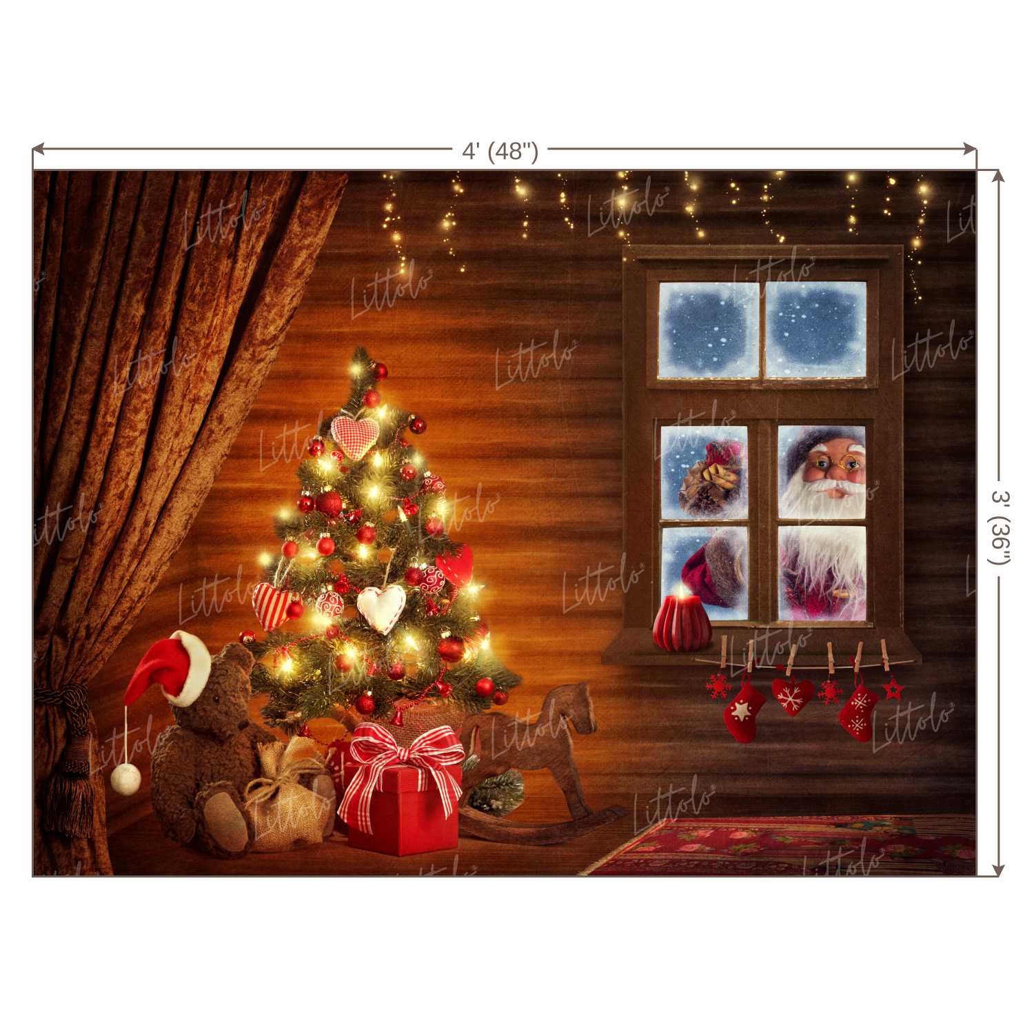 LB0393 Christmas Theme Backdrop