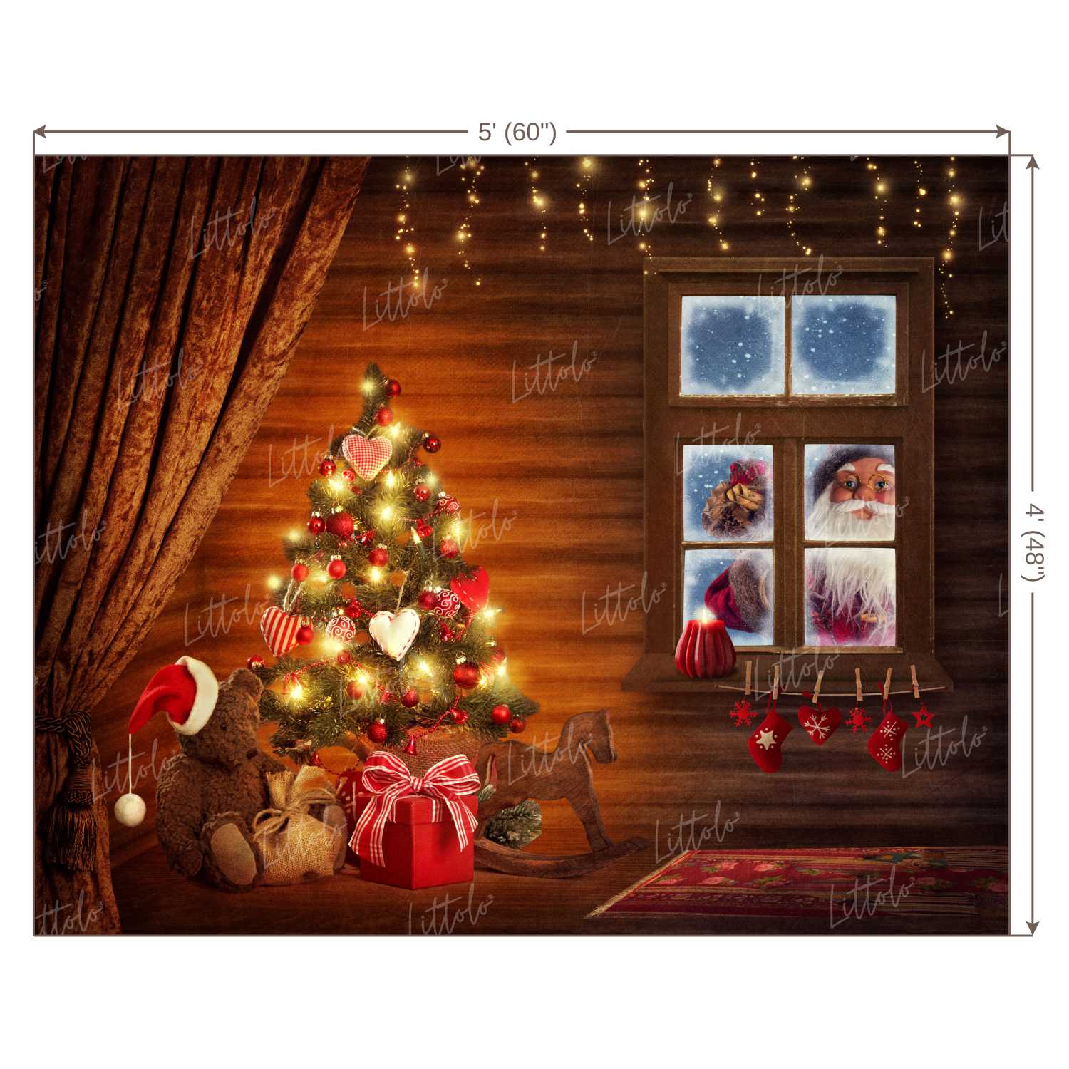 LB0393 Christmas Theme Backdrop