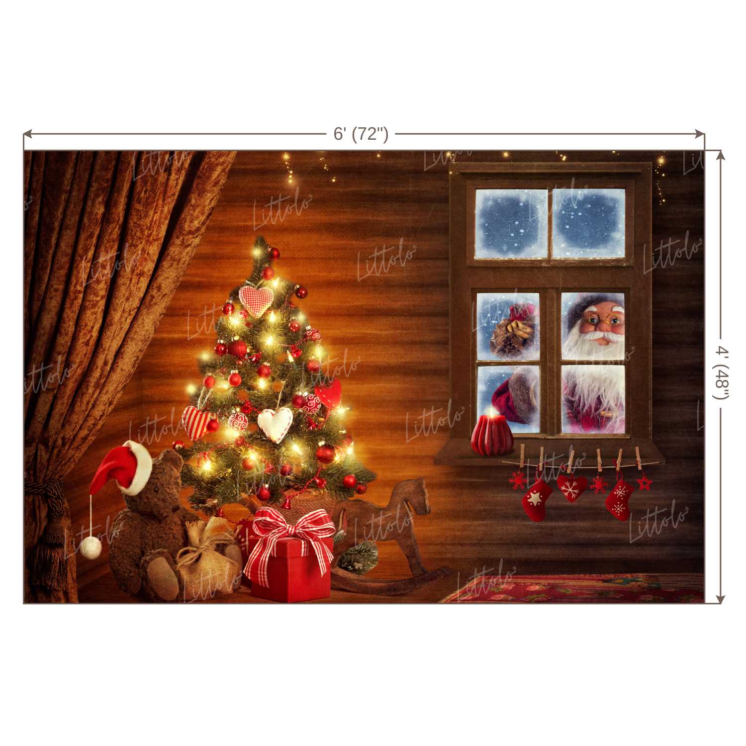 LB0393 Christmas Theme Backdrop