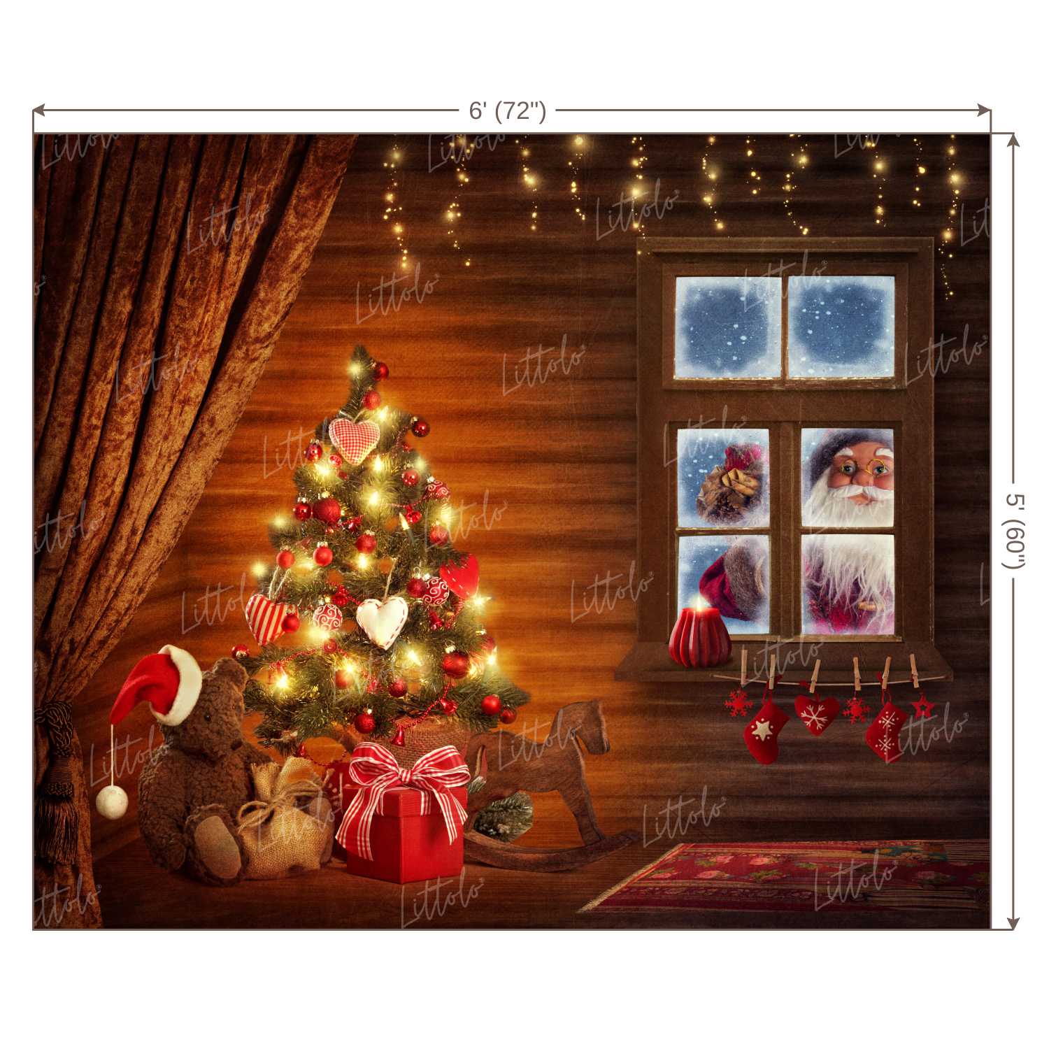 LB0393 Christmas Theme Backdrop