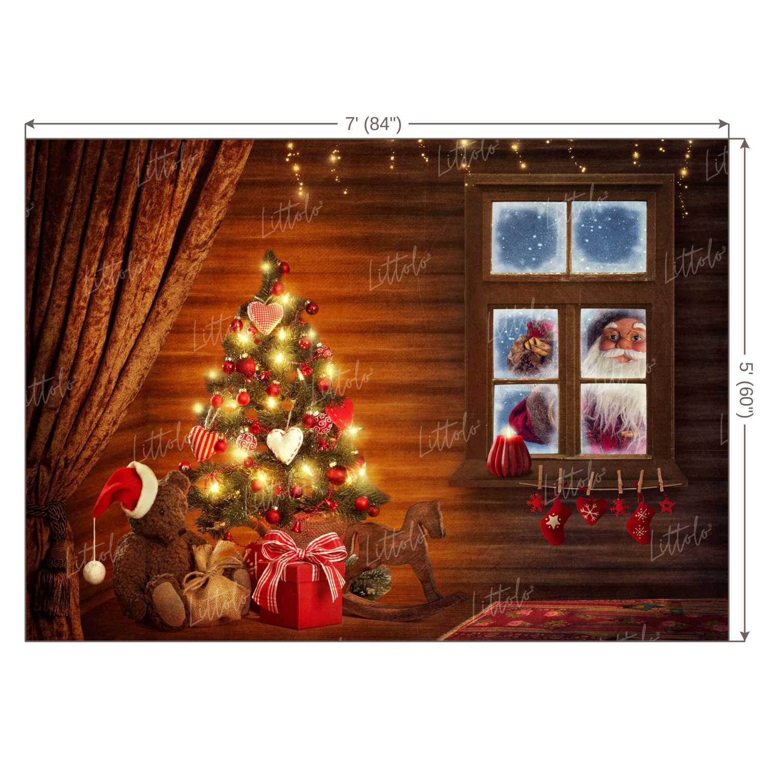 LB0393 Christmas Theme Backdrop