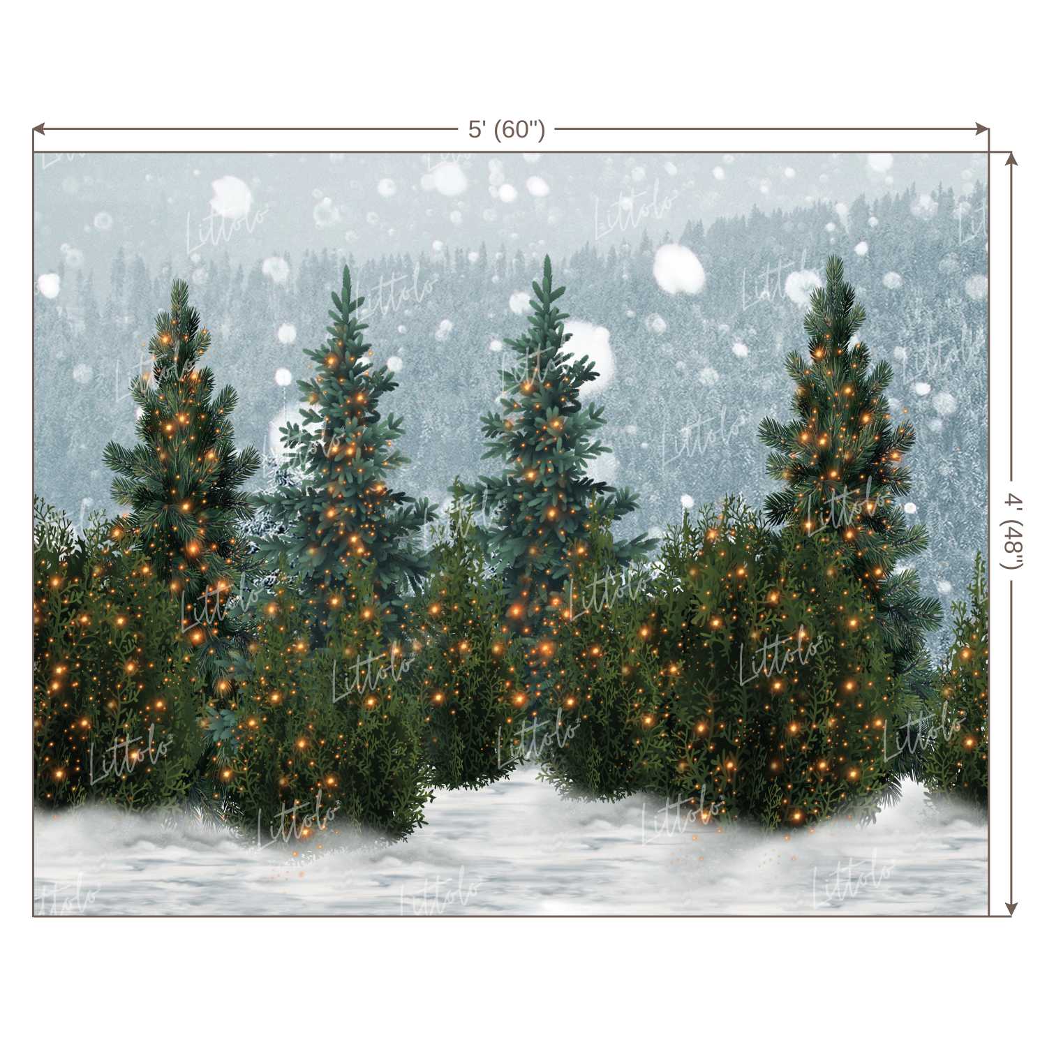 LB0396 Christmas Theme Backdrop