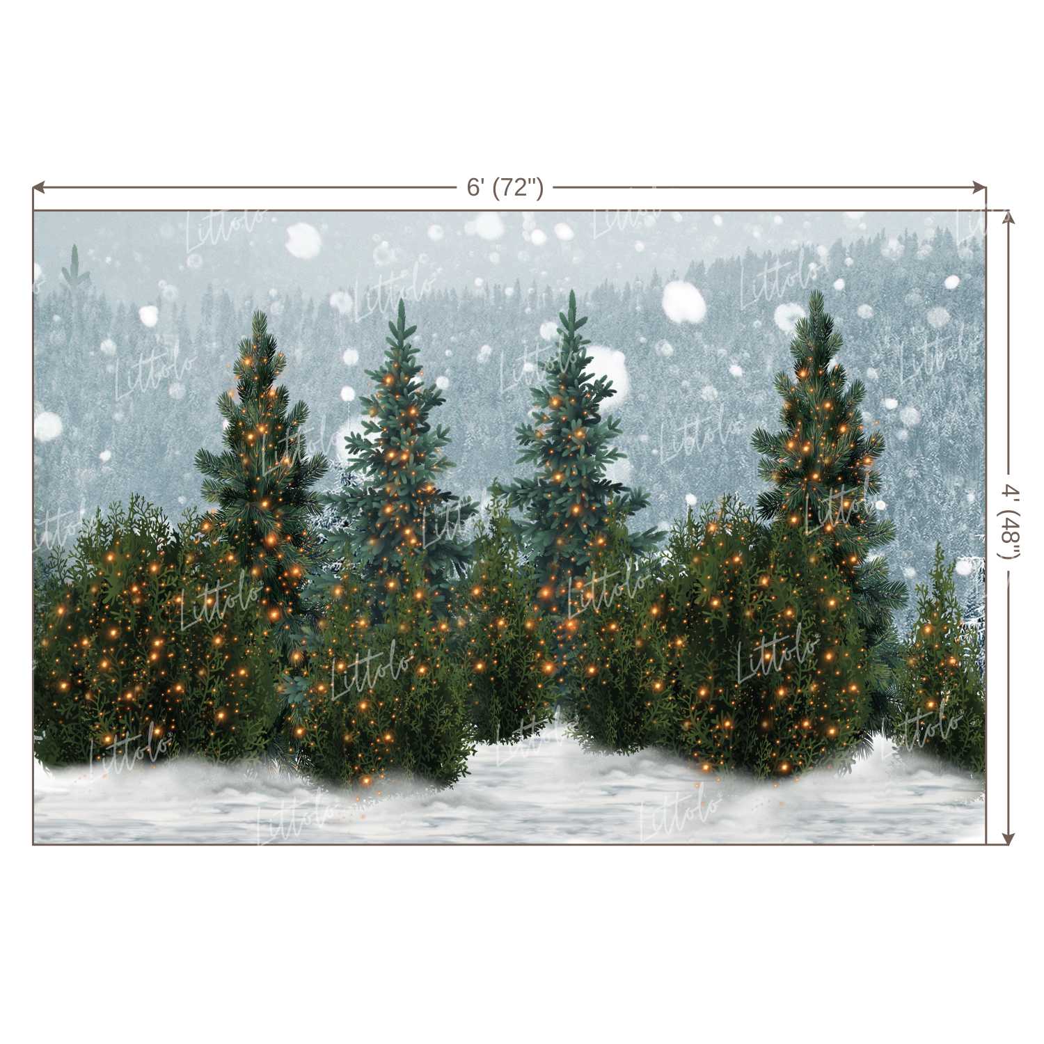 LB0396 Christmas Theme Backdrop