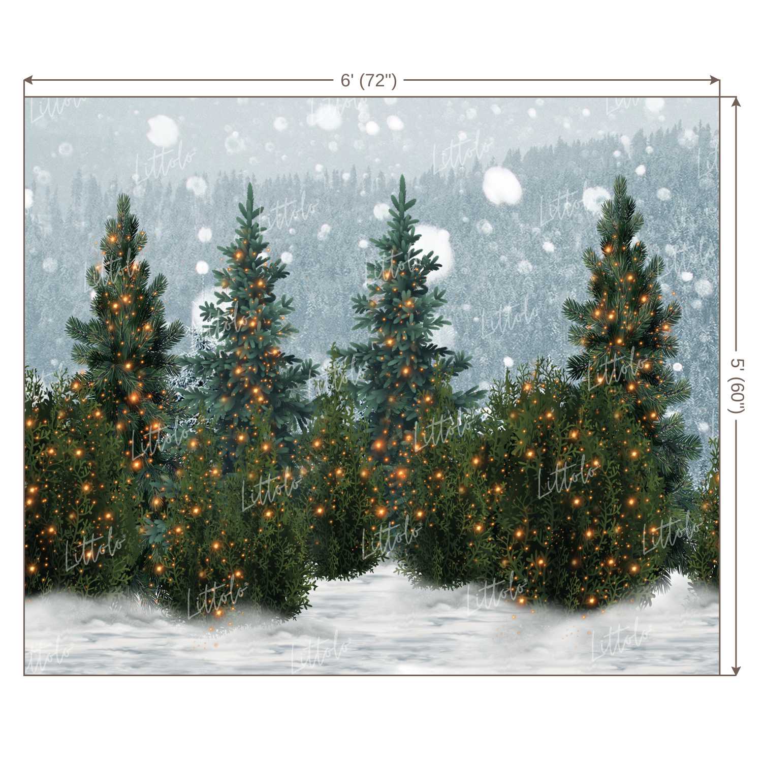 LB0396 Christmas Theme Backdrop