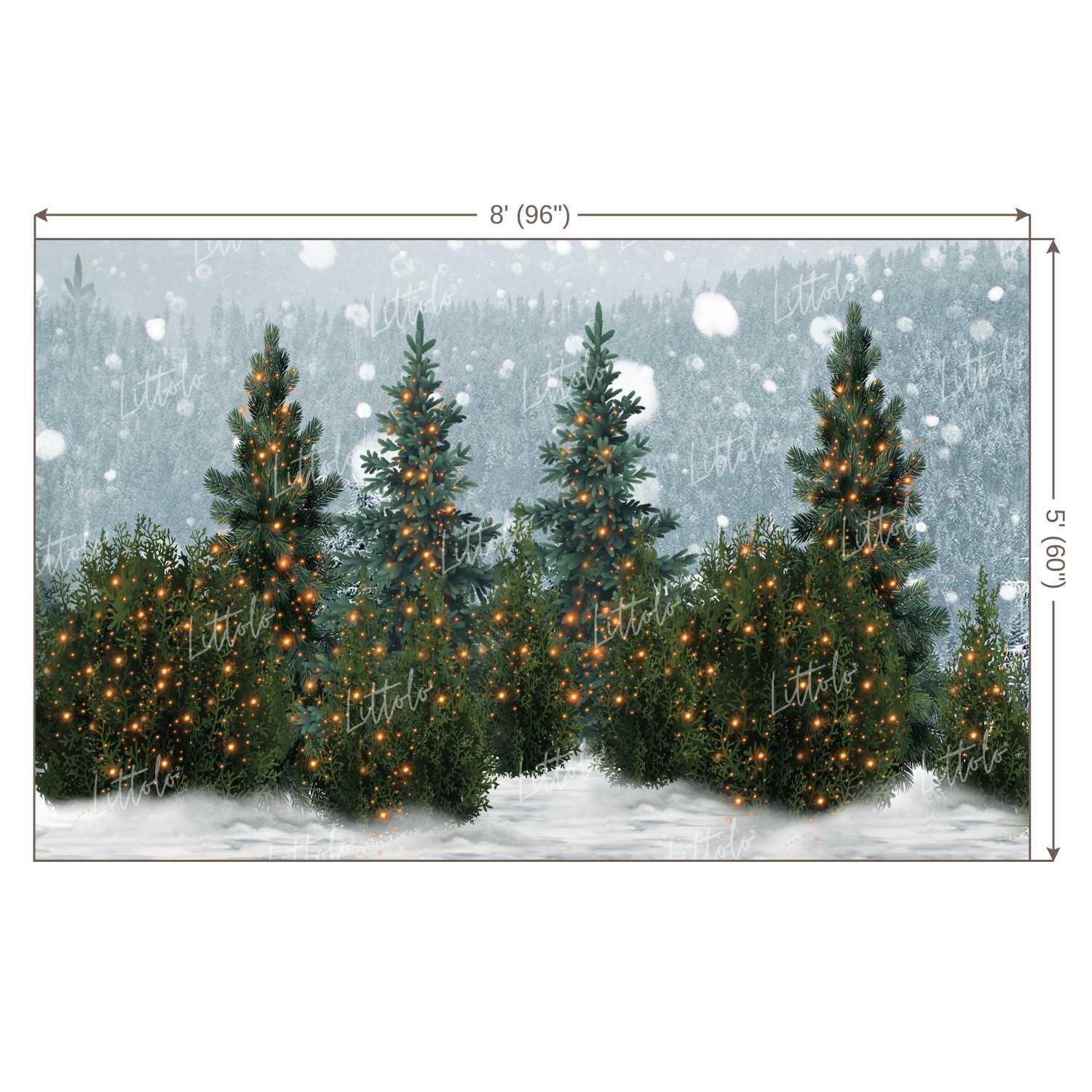 LB0396 Christmas Theme Backdrop