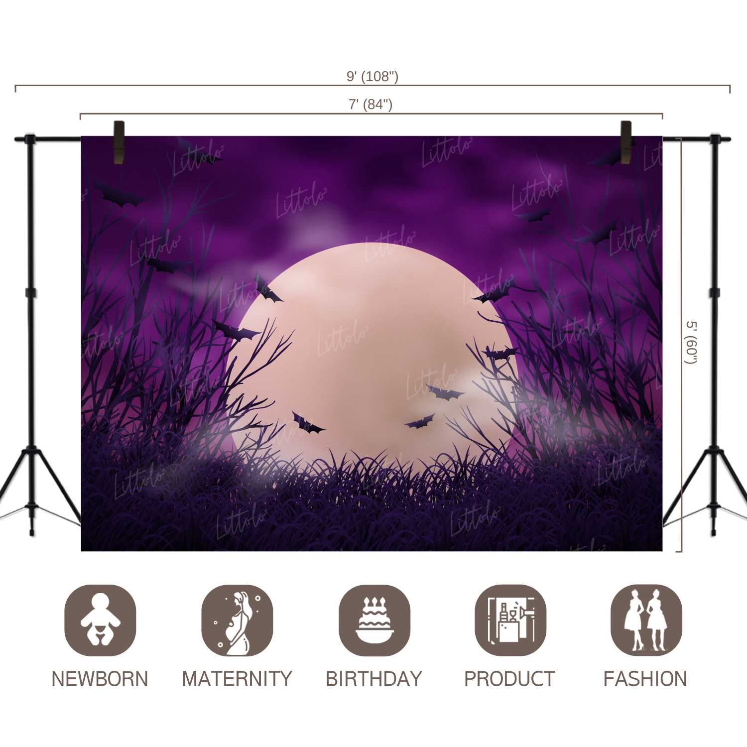 LB0397 Halloween Theme Backdrop