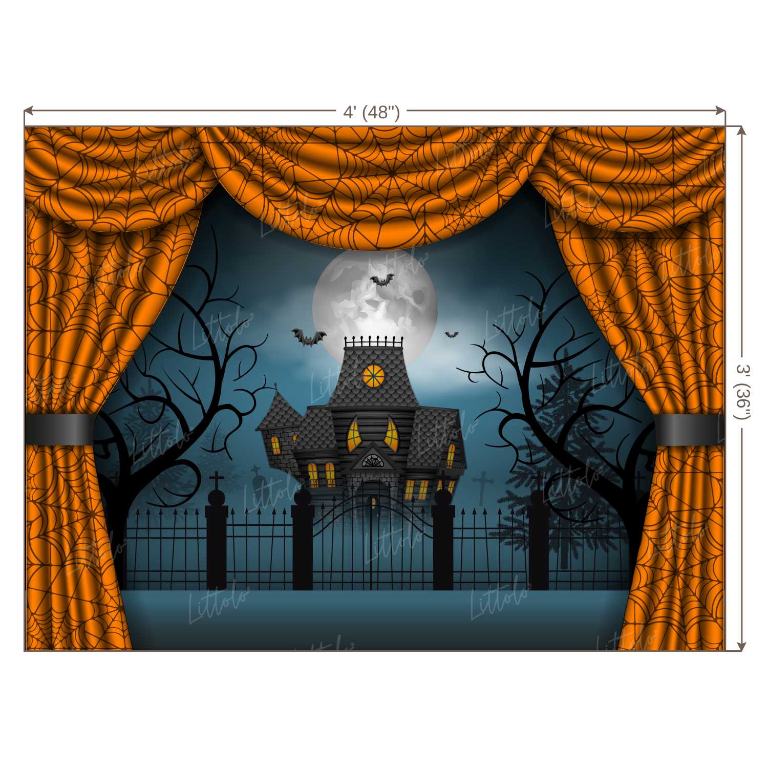 LB0398 Halloween Theme Backdrop