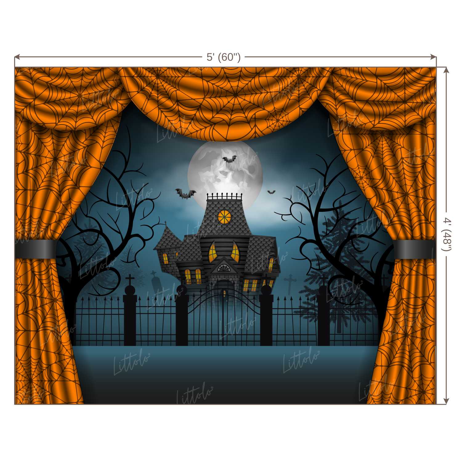 LB0398 Halloween Theme Backdrop