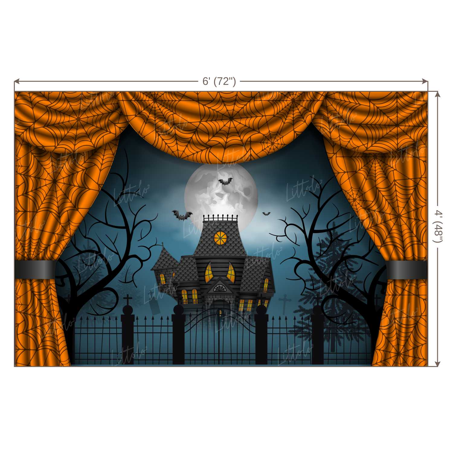 LB0398 Halloween Theme Backdrop