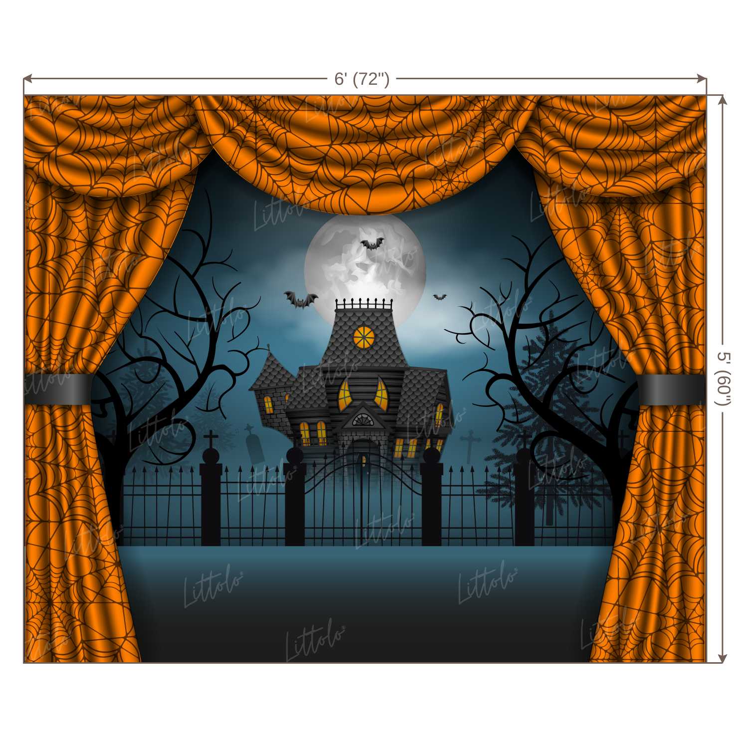 LB0398 Halloween Theme Backdrop