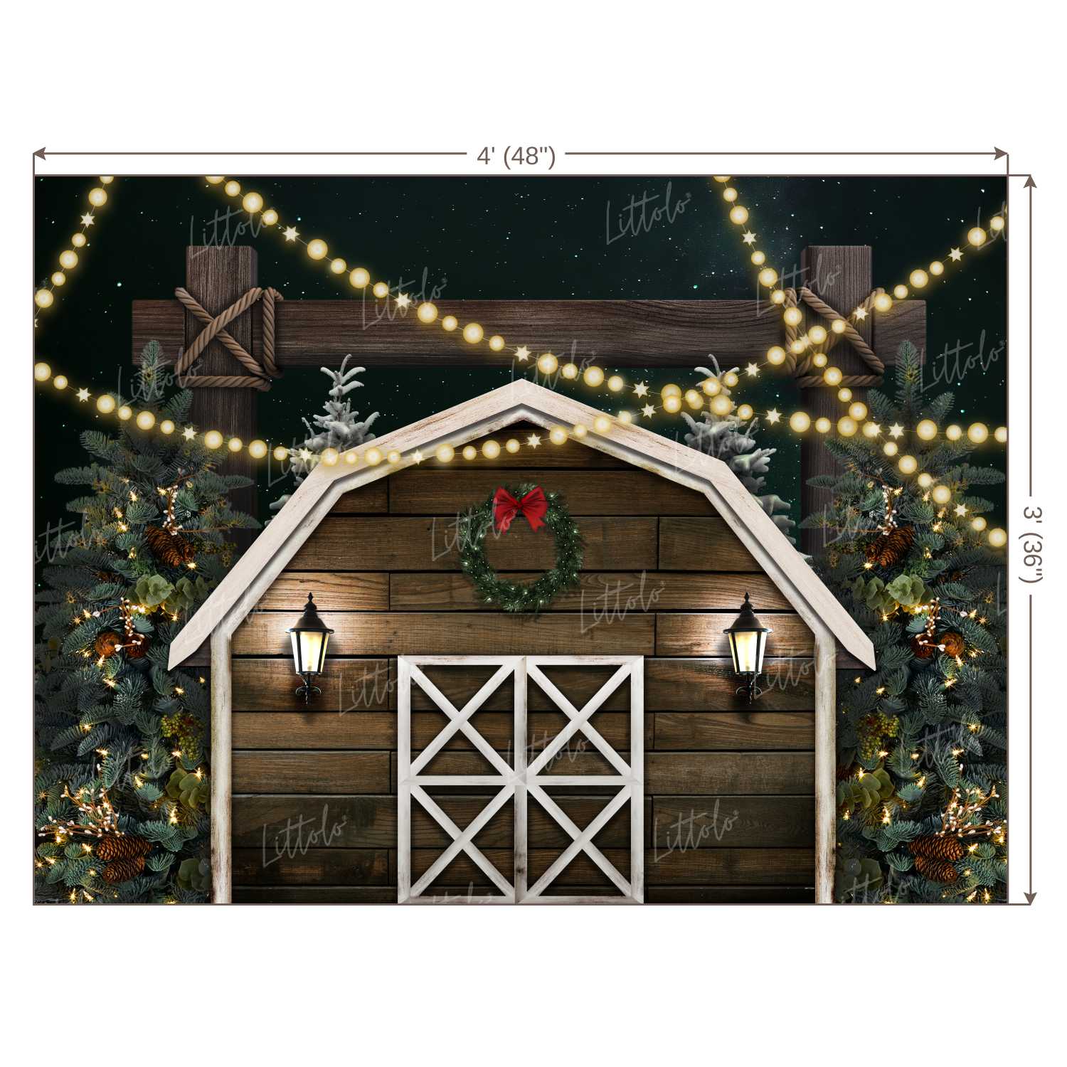 LB0400 Christmas Theme Backdrop