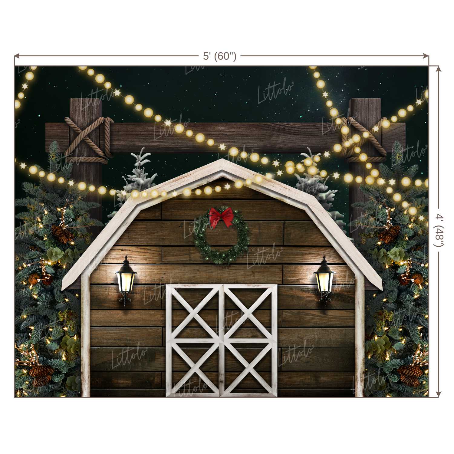 LB0400 Christmas Theme Backdrop