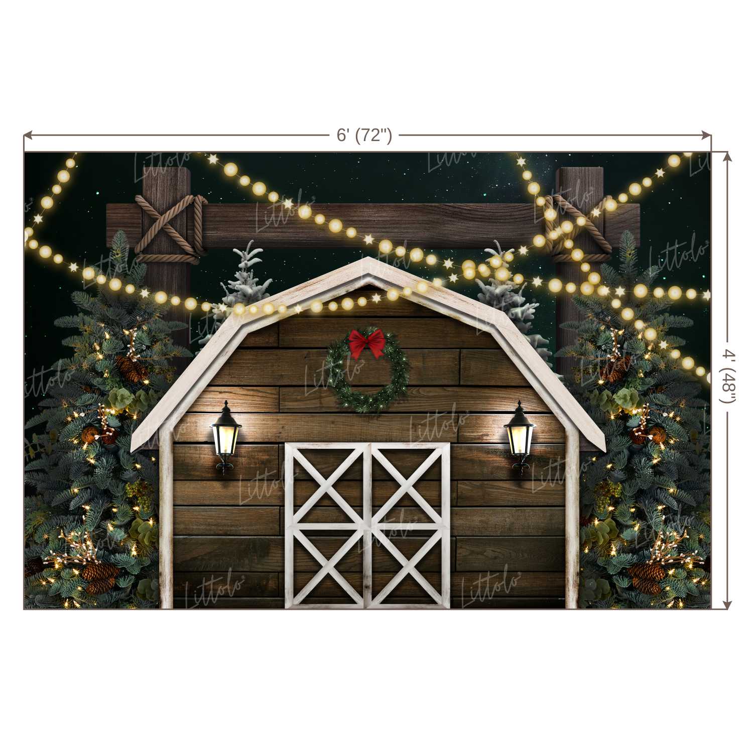 LB0400 Christmas Theme Backdrop