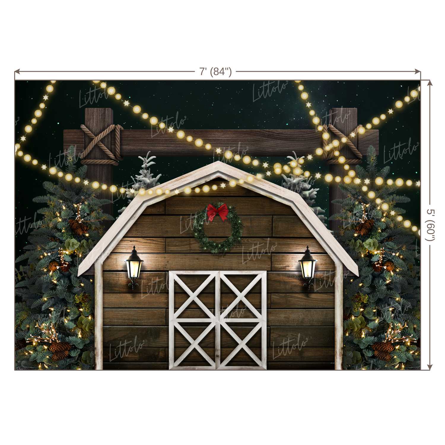 LB0400 Christmas Theme Backdrop