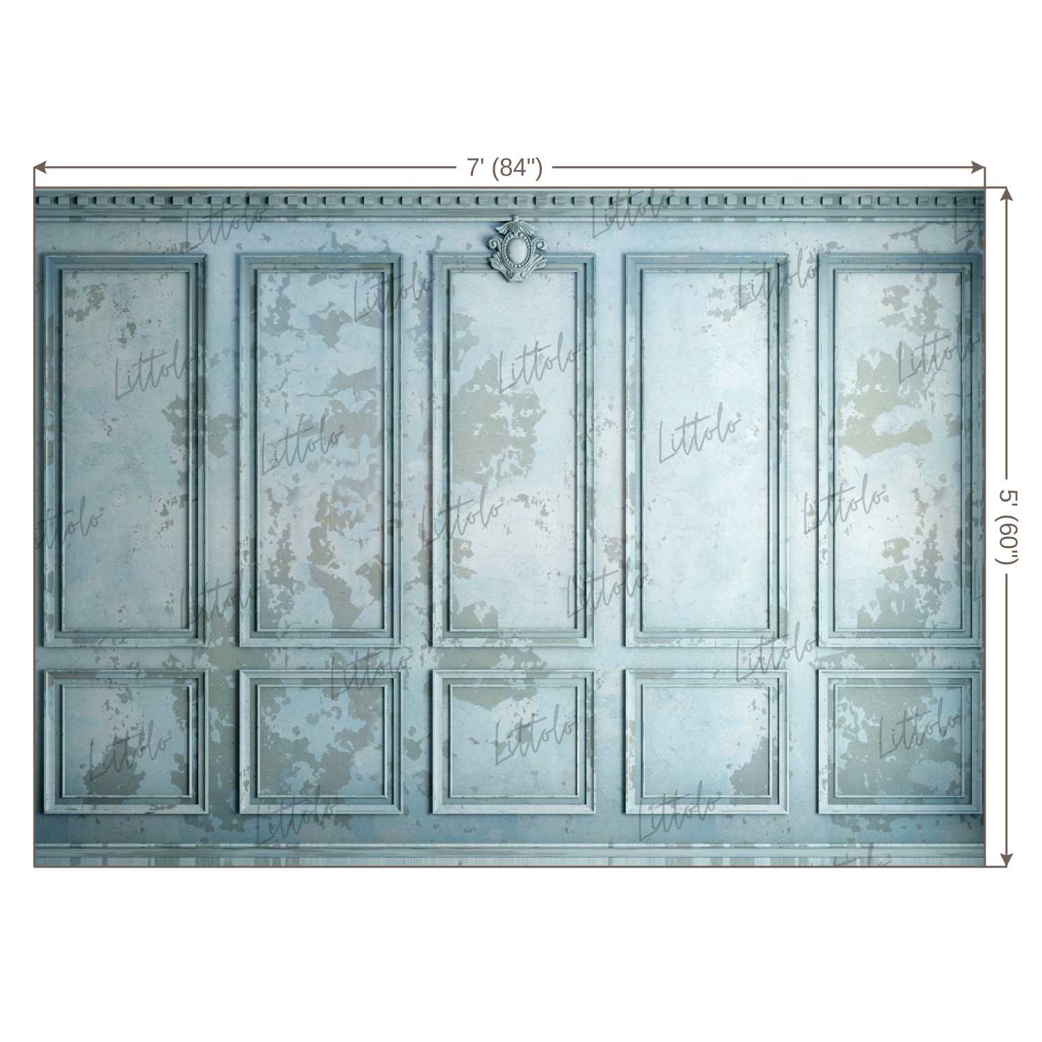 LB0401 Old Stucco Panel Classic Double Door Theme