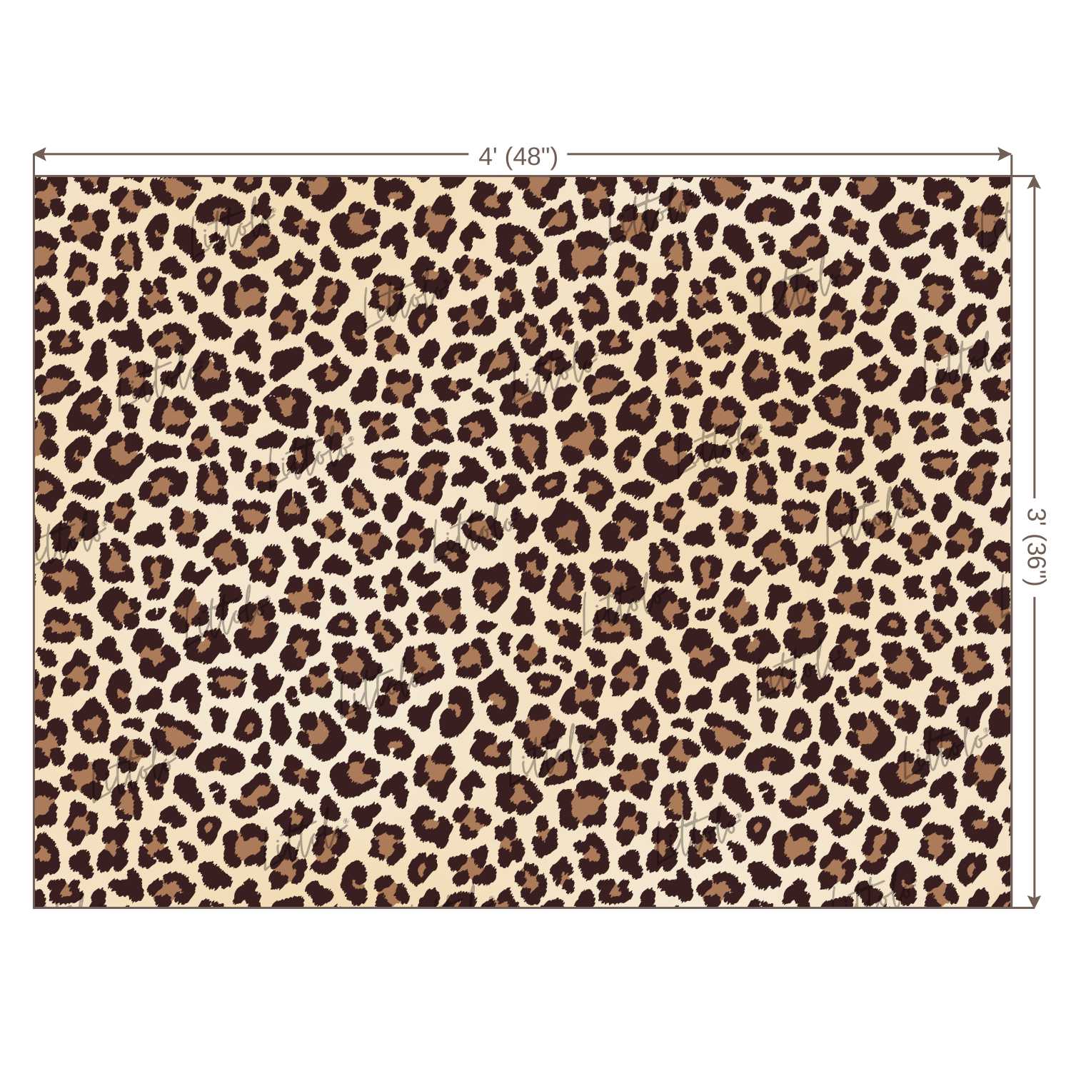 LB0403 Leopard Fur Beige Brown Texture Theme Backdrop