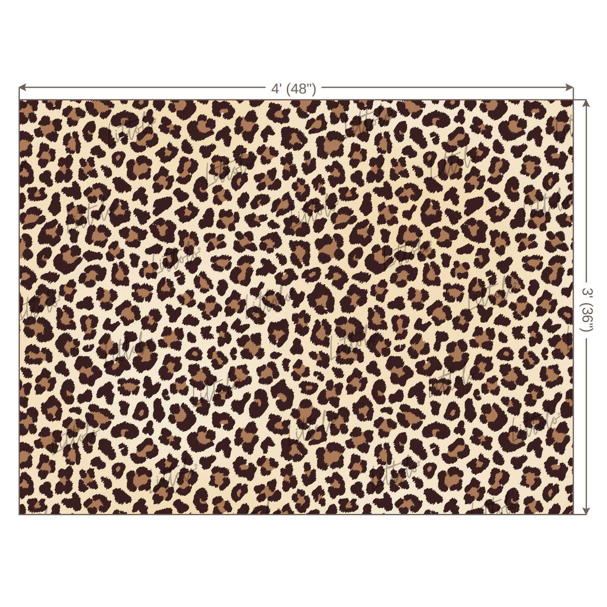 LB0403 Leopard Fur Beige Brown Texture Theme Backdrop