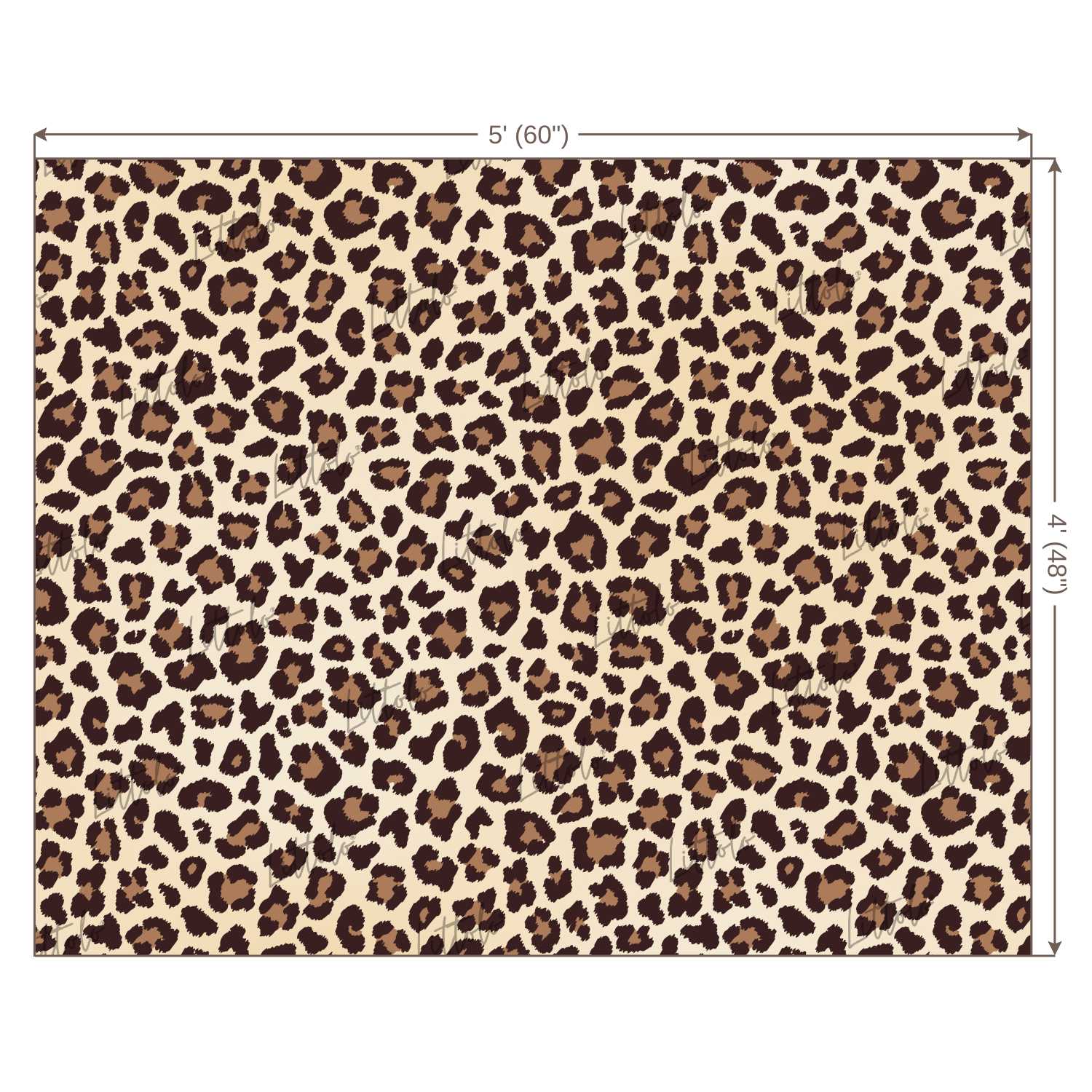 LB0403 Leopard Fur Beige Brown Texture Theme Backdrop