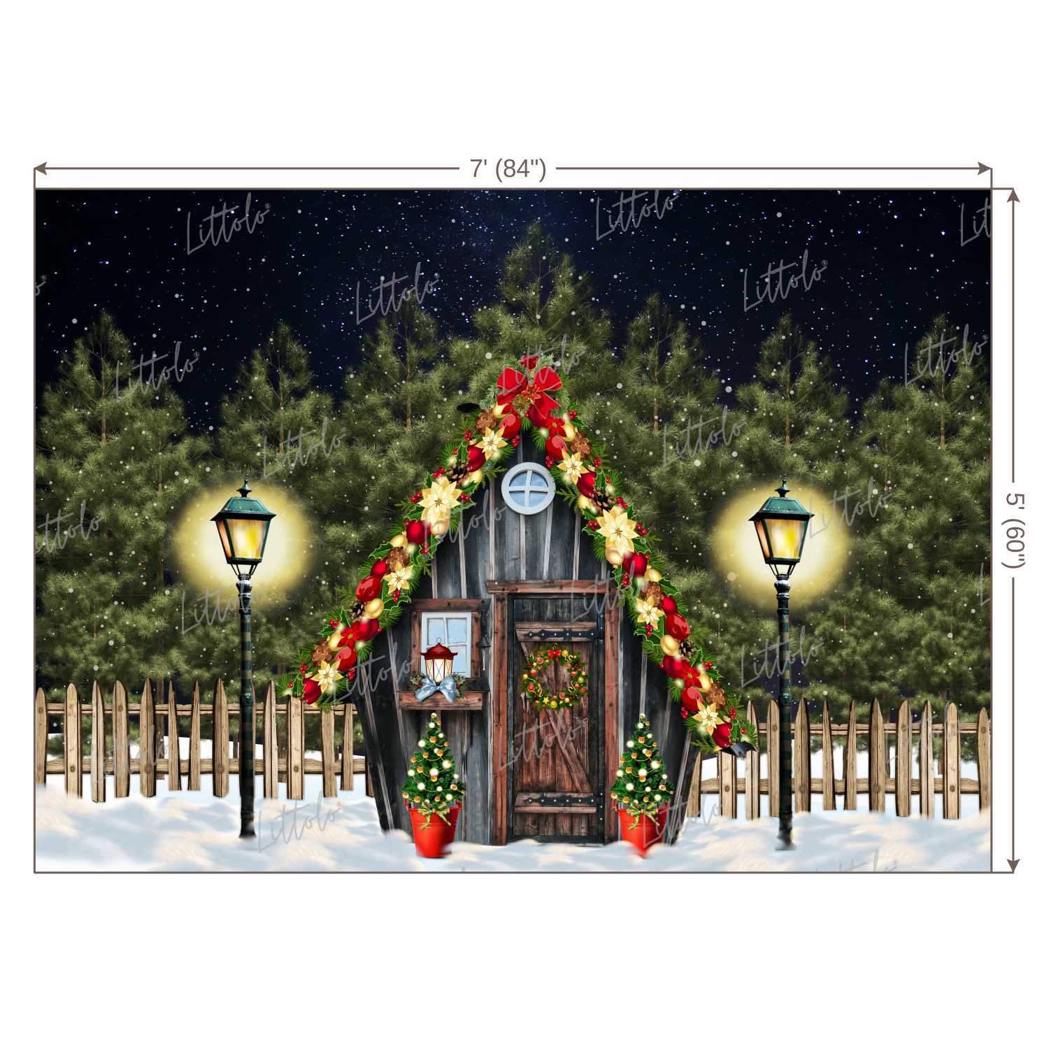 LB0409 Christmas Theme Backdrop