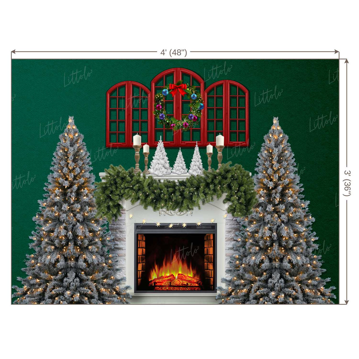 LB0410 Christmas Theme Backdrop