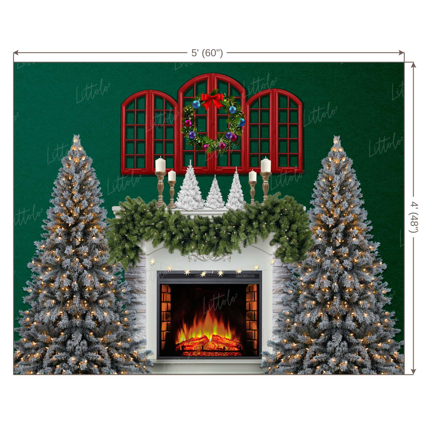 LB0410 Christmas Theme Backdrop