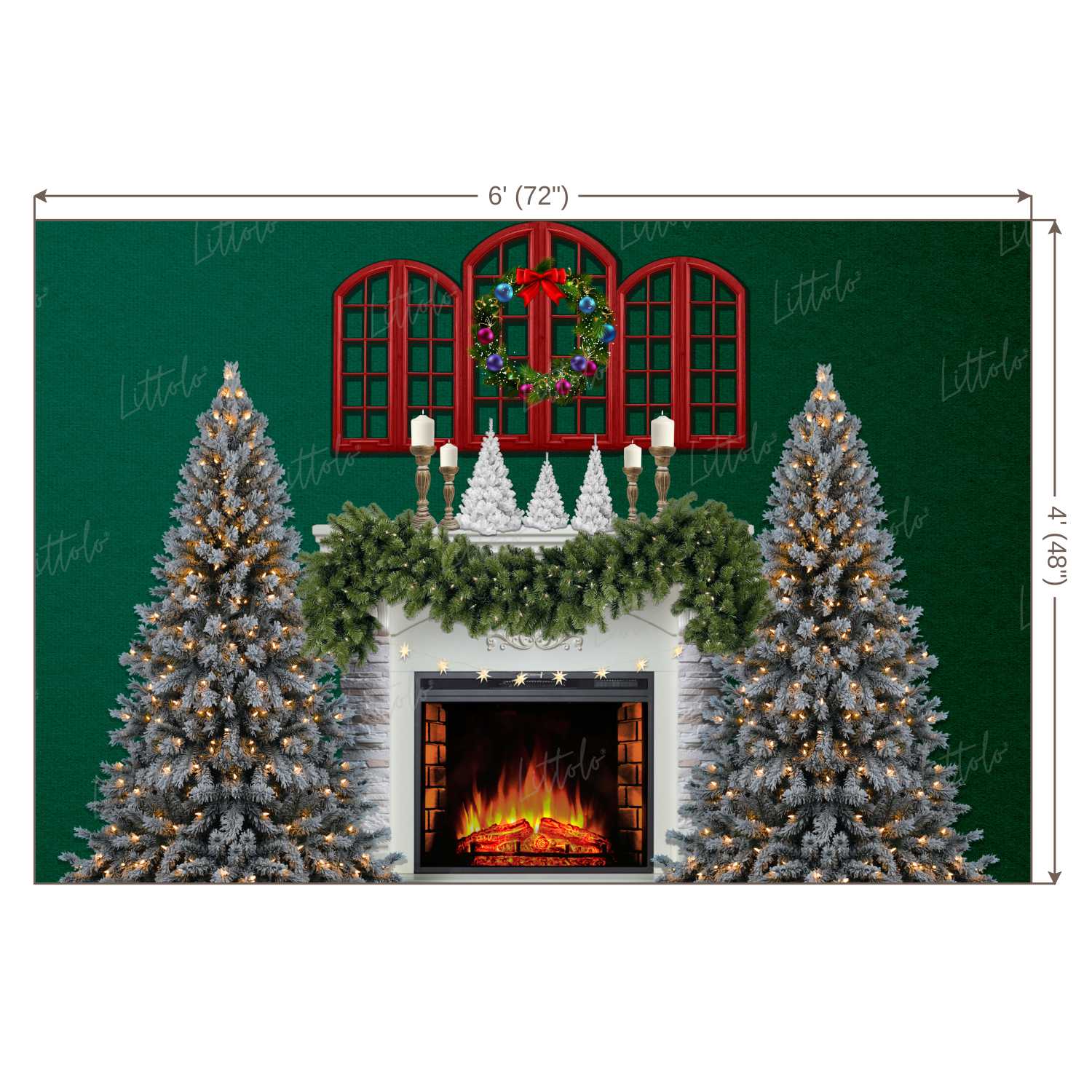 LB0410 Christmas Theme Backdrop