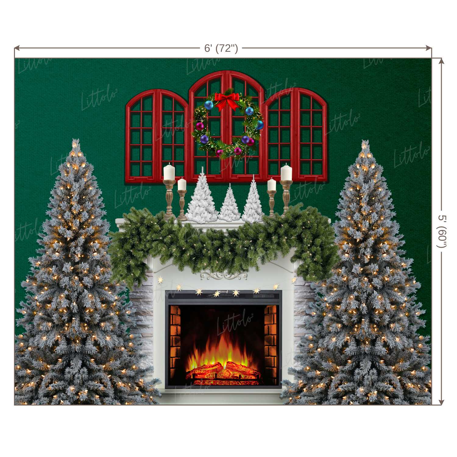 LB0410 Christmas Theme Backdrop