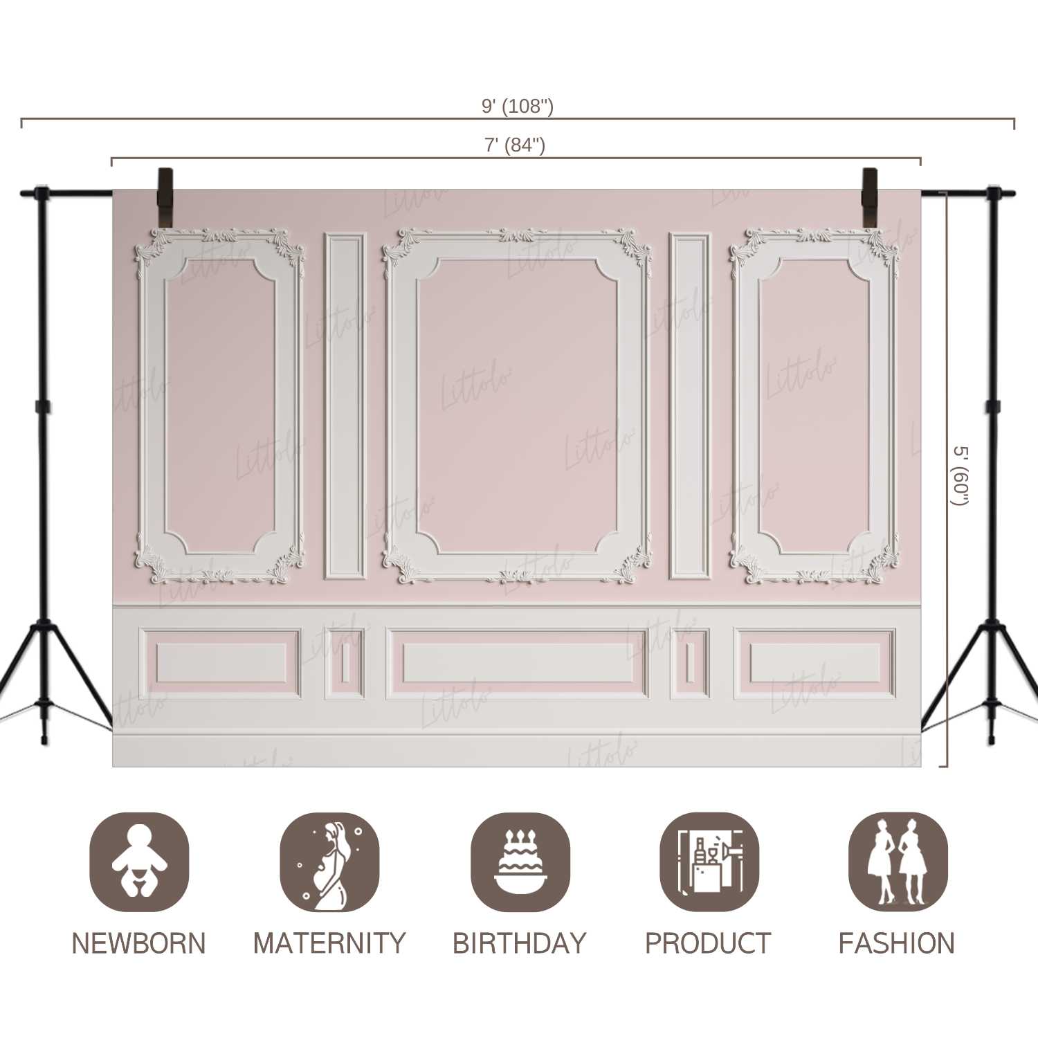 LB0419 Classic Interior Wall Theme Backdrop