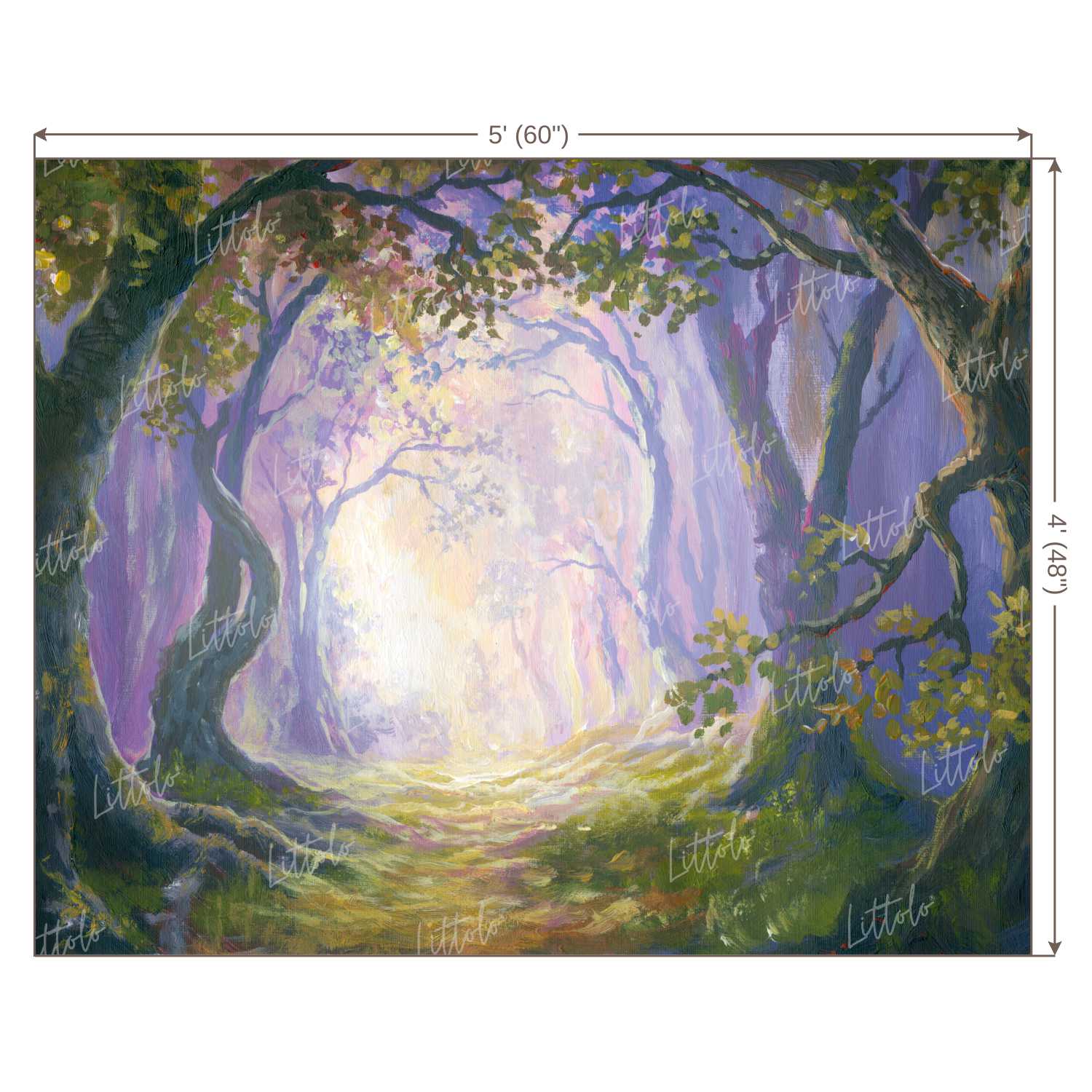 LB0424 Fairy Tale Forest Theme Backdrop