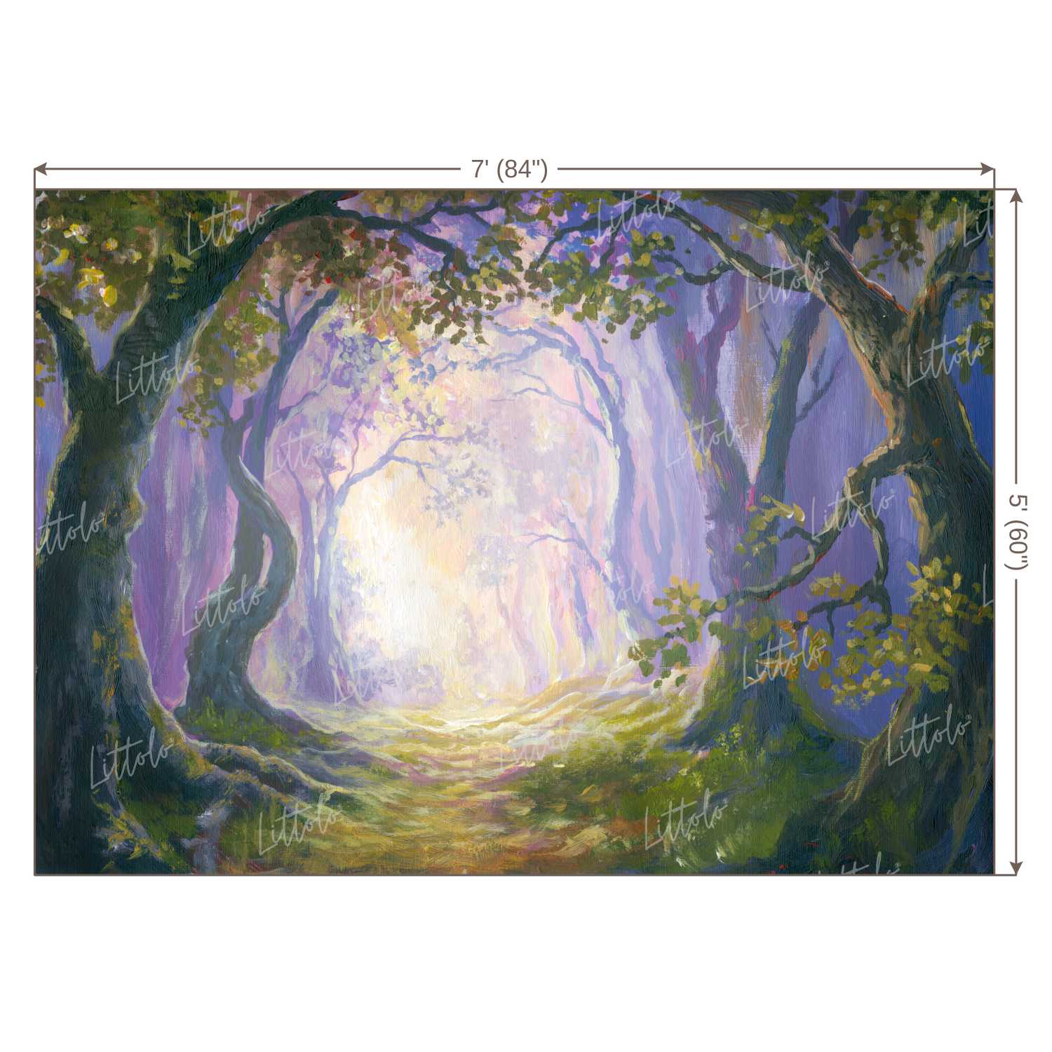 LB0424 Fairy Tale Forest Theme Backdrop