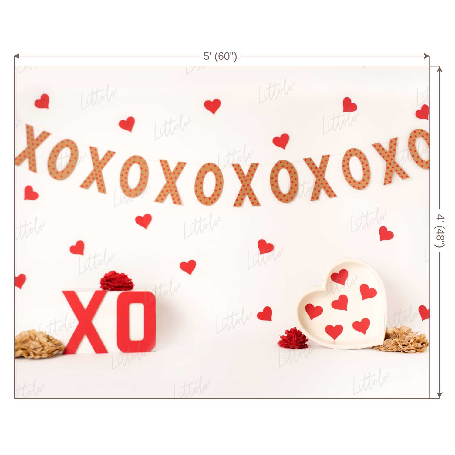 LB0429 Valentine Theme Backdrop