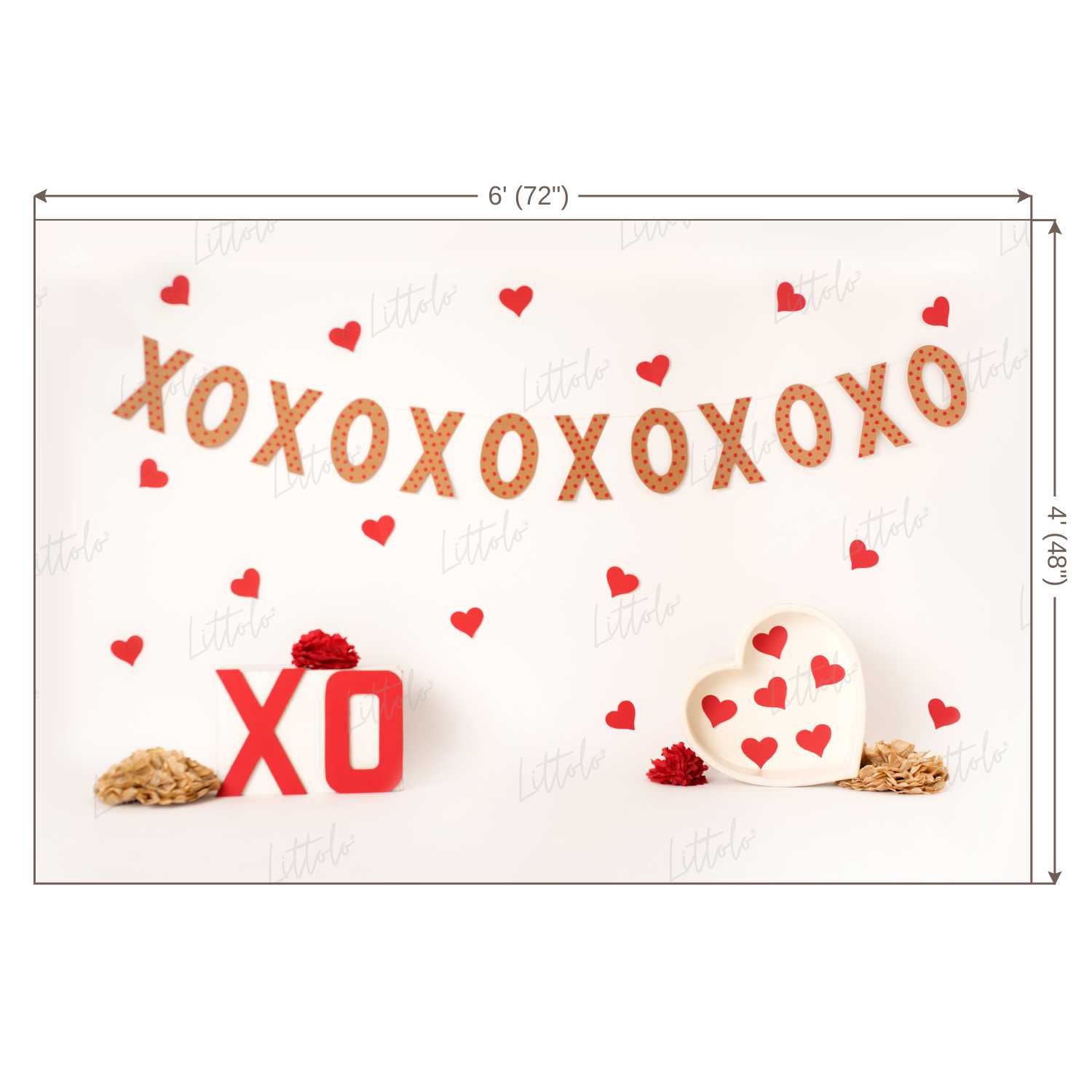 LB0429 Valentine Theme Backdrop