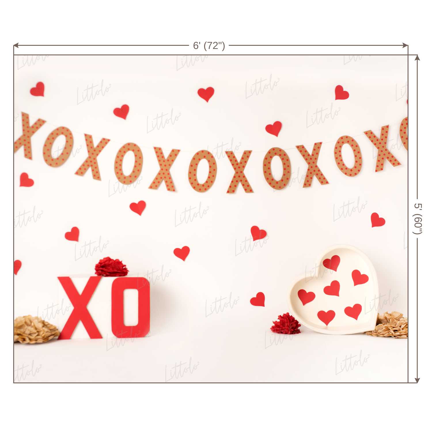 LB0429 Valentine Theme Backdrop