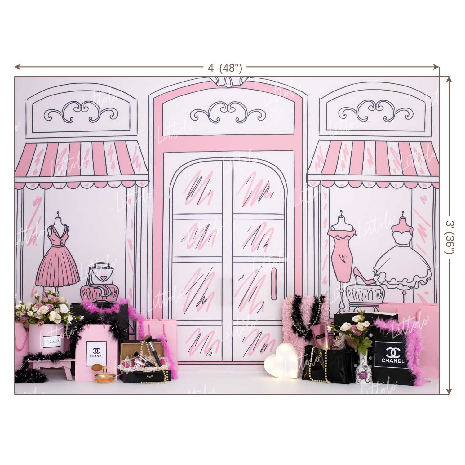 LB0432 Fashion Store Theme Backdrop